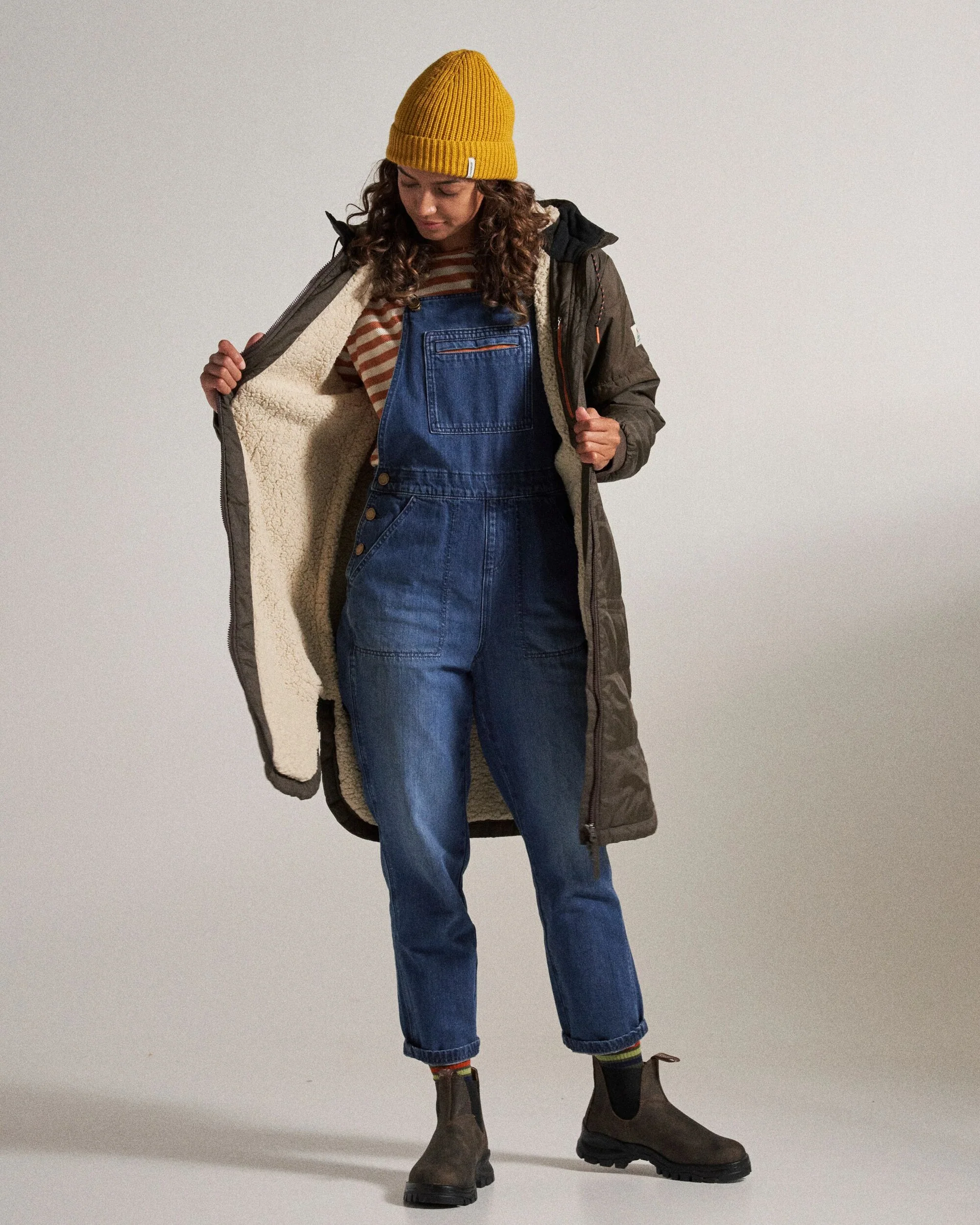 Flora Sherpa Lined Parka - Coffee - Image 6