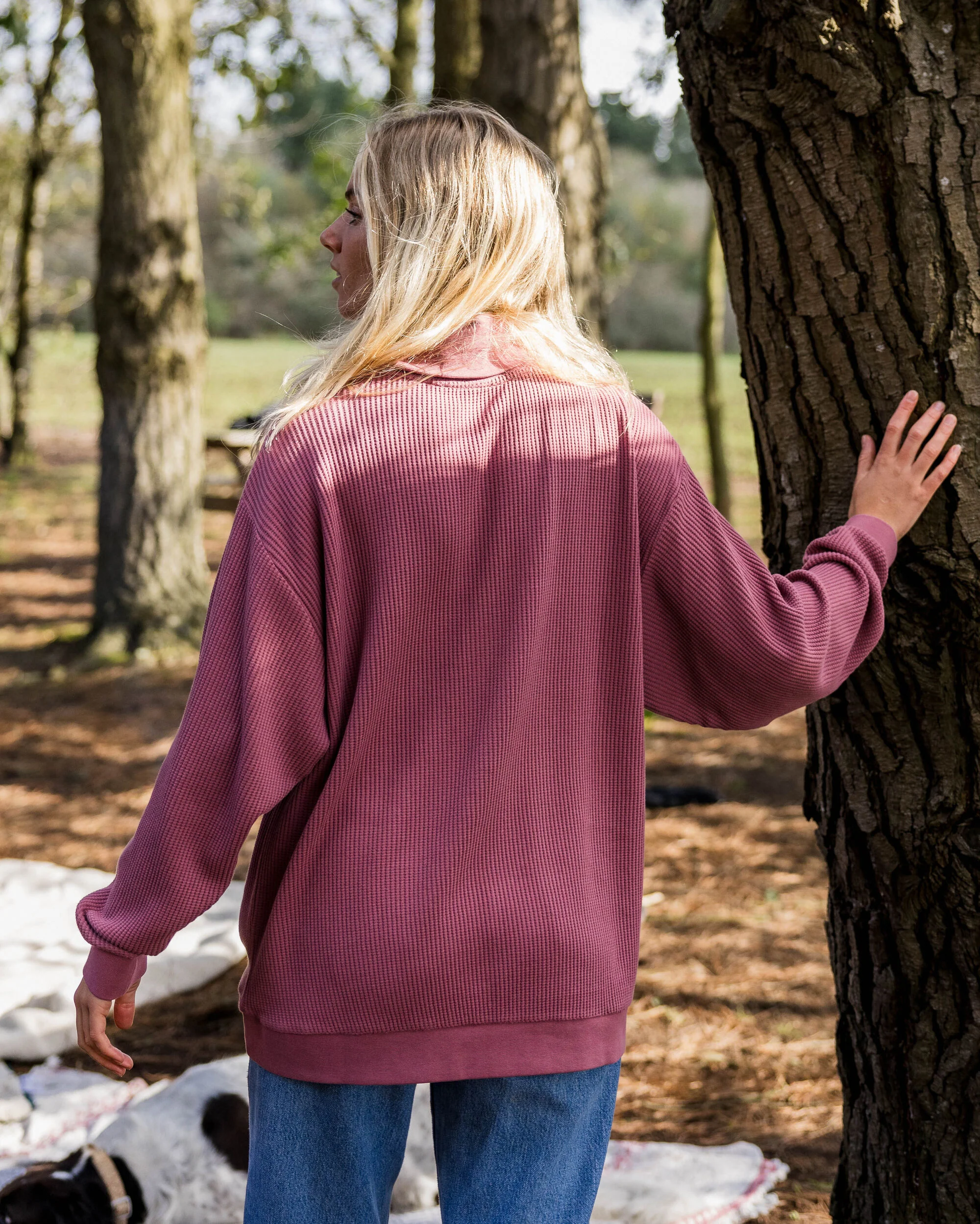 Flourish Roll Neck Top - Crushed Berry - Image 4