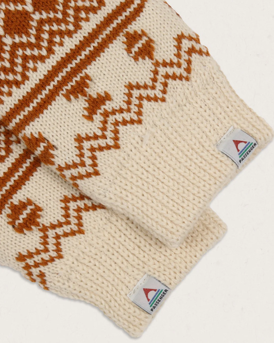 Flurry Fleece Lined Fingerless Mittens - Glazed Ginger - Image 2