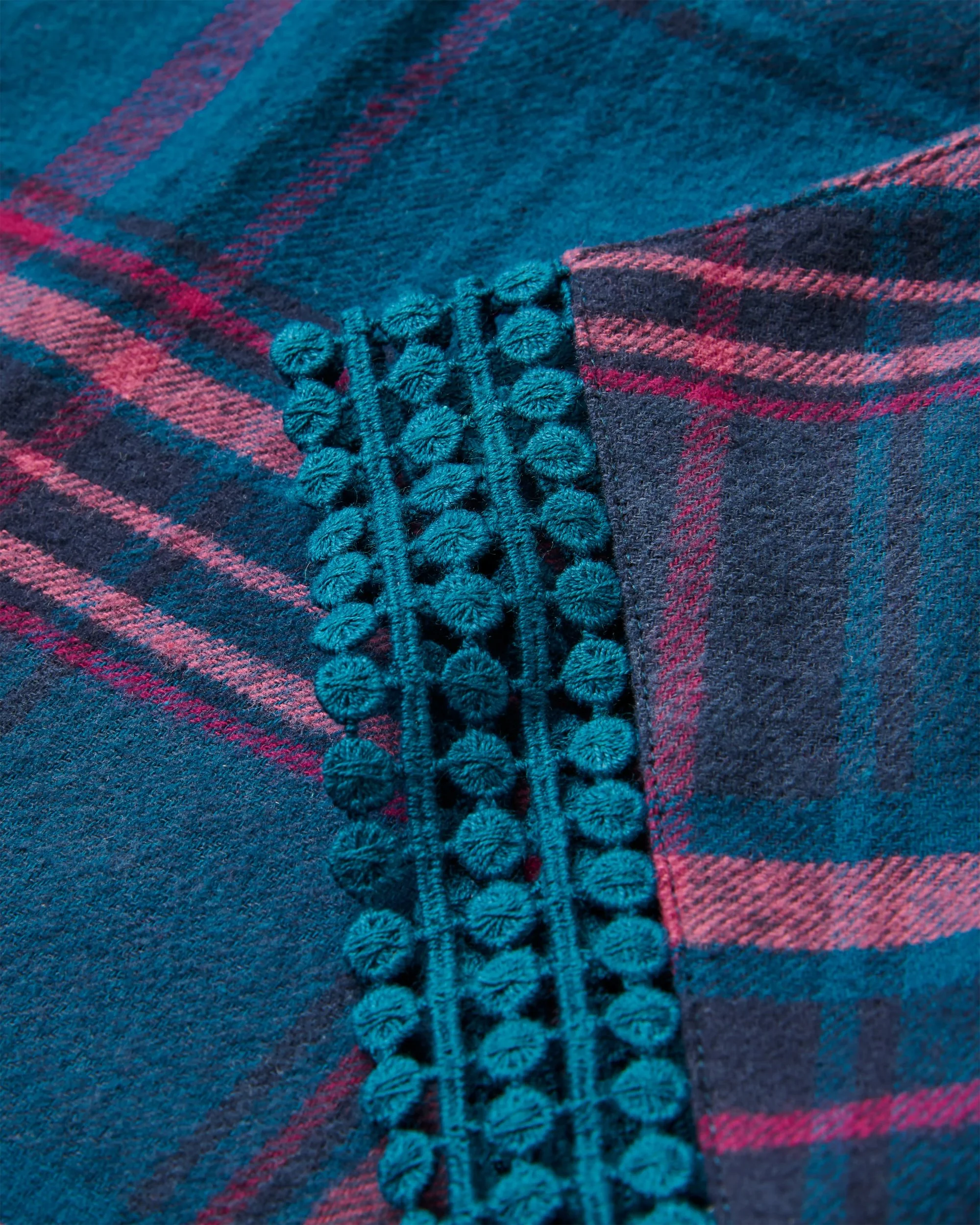 Flurry Woven Top - Tidal Blue/Wild Berry Check - Image 2