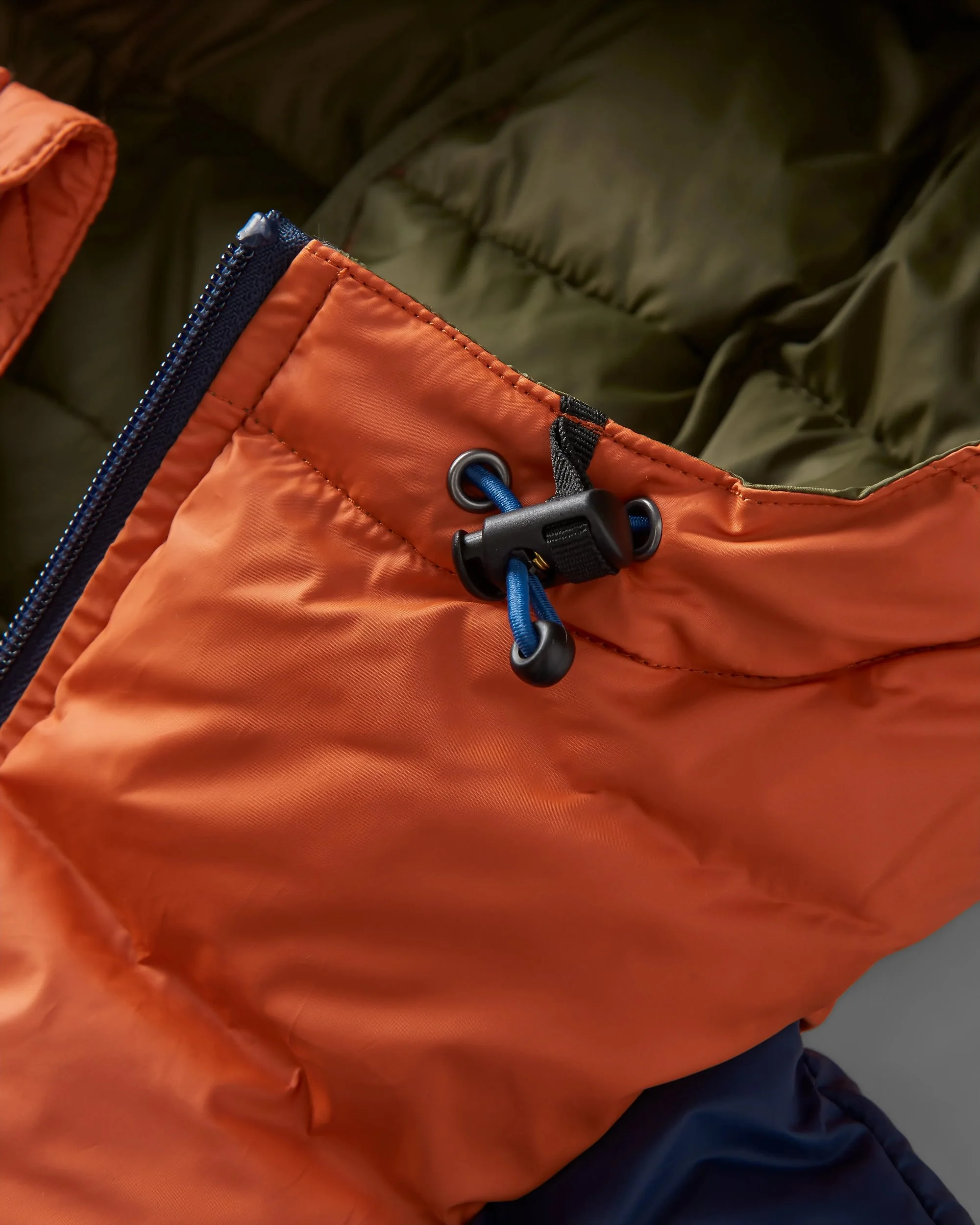 Flynn Insulated Jacket - Rich Navy/ Burnt Orange - Image 6