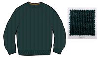 Fog Knitted Jumper - Deep Teal - Image 7