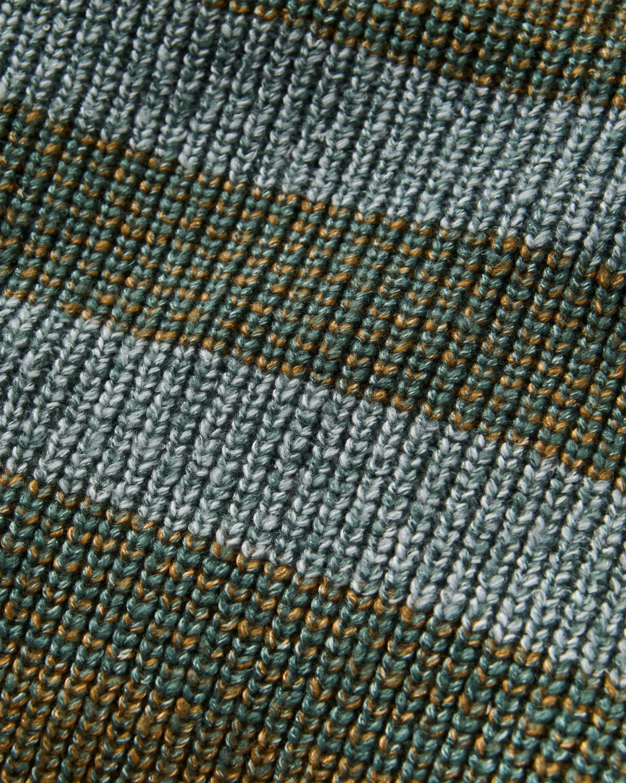 Fog Knitted Jumper - Faded Denim Multi Stripe - Image 6