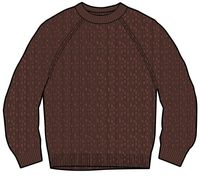 Fog Knitted Jumper - Red Ochre - Image 9