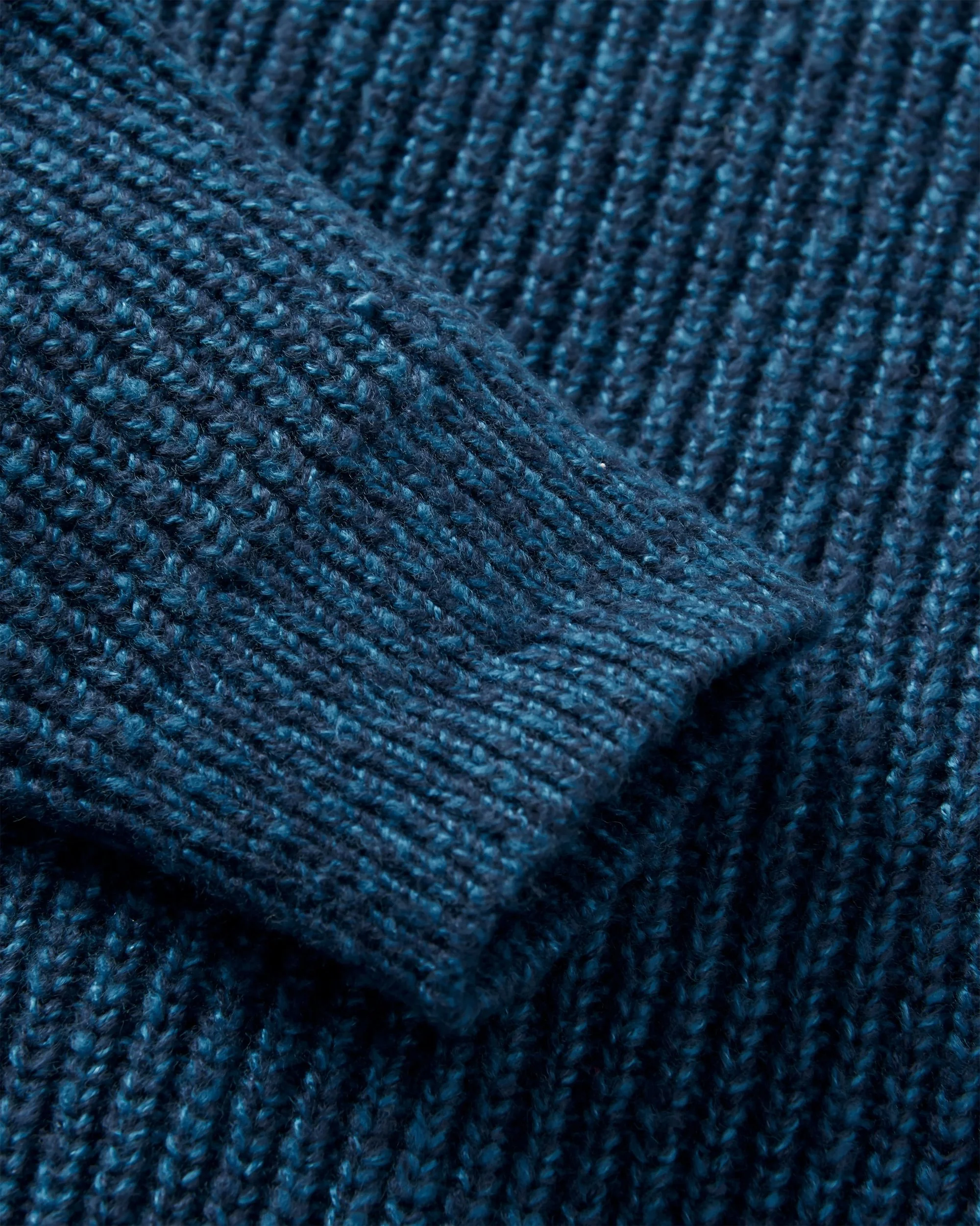 Fog Knitted Jumper - Rich Navy - Image 8