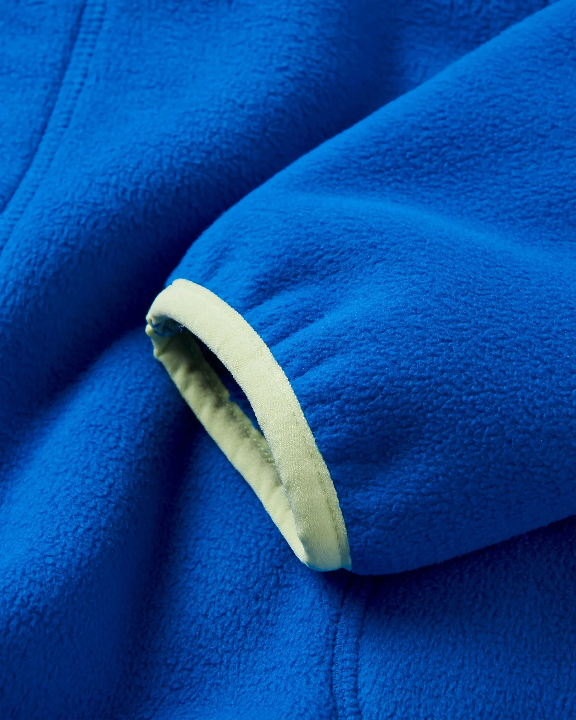 Folksy Sherpa Fleece - Azure Blue - Image 8