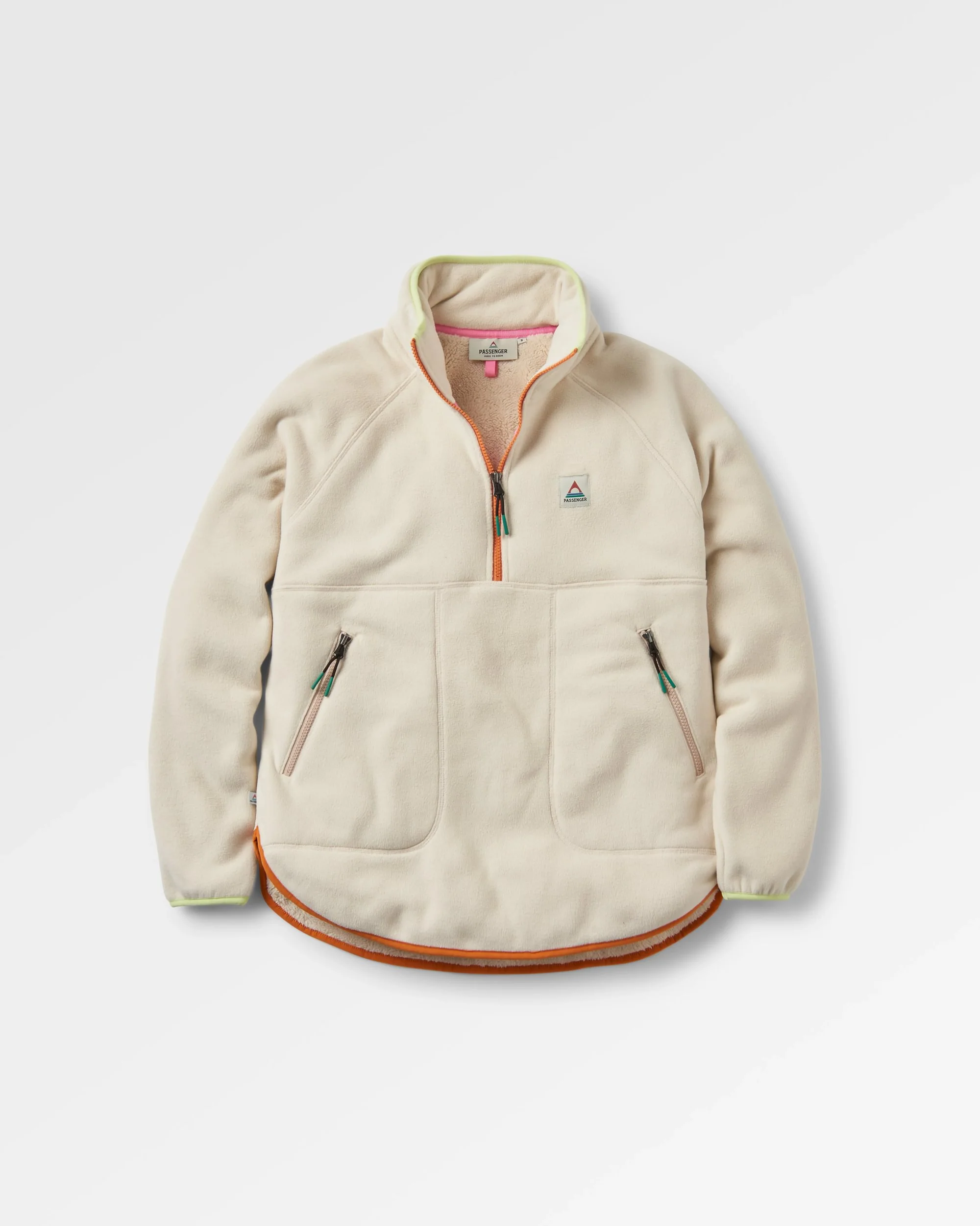Folksy Sherpa Fleece - Oat - Image 2