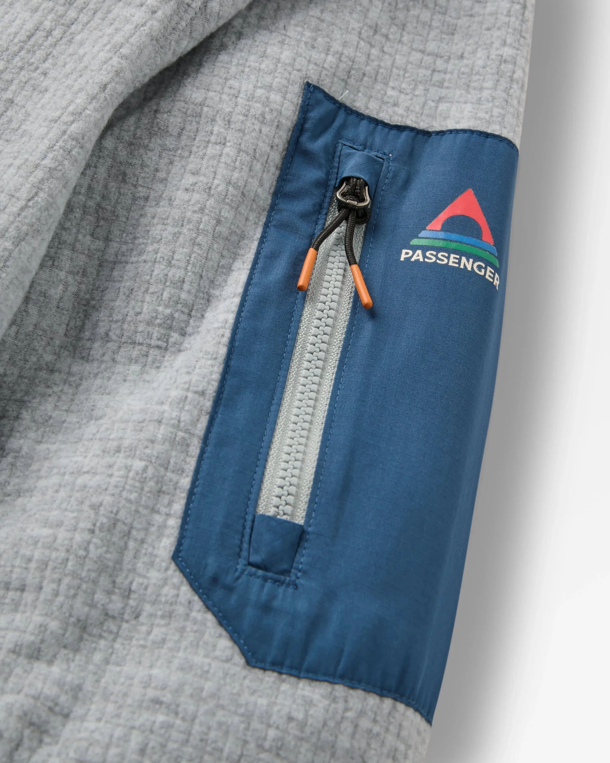 Forestscape Grid Fleece Crew - Grey Marl - Image 7