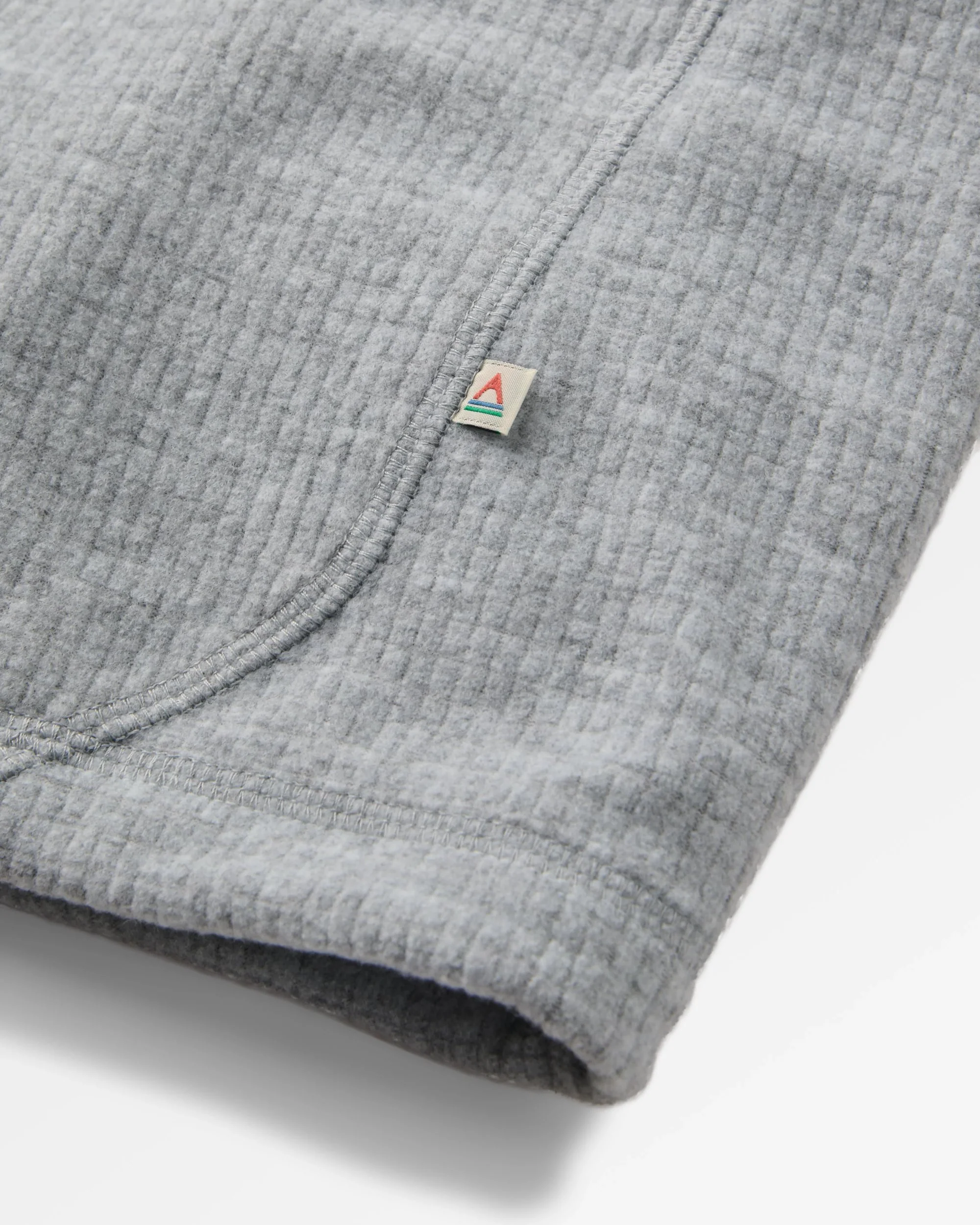 Forestscape Grid Fleece Crew - Grey Marl - Image 9