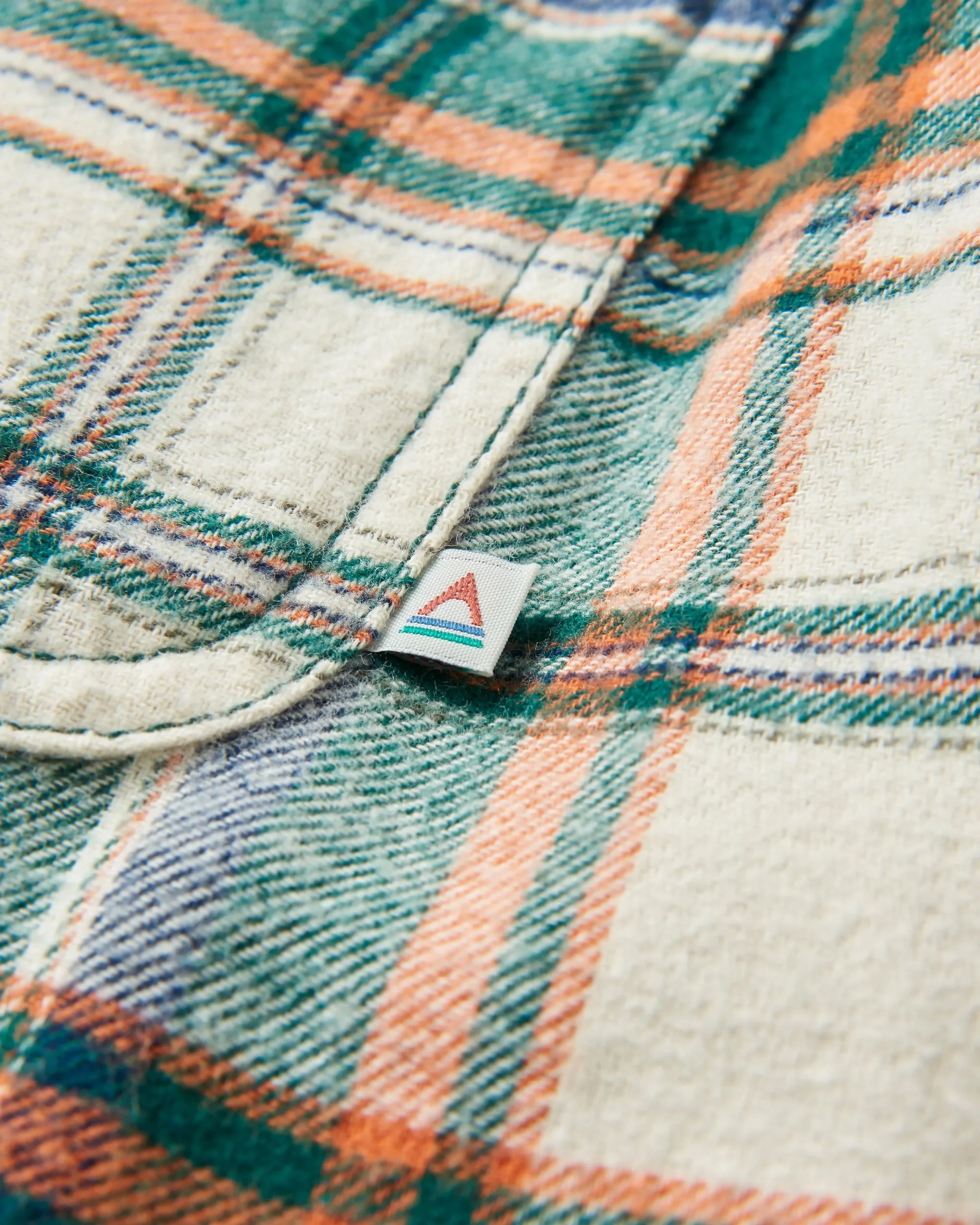 Freestyle Sherpa-Lined Overshirt - Birch/Rain Forest Check - Image 7