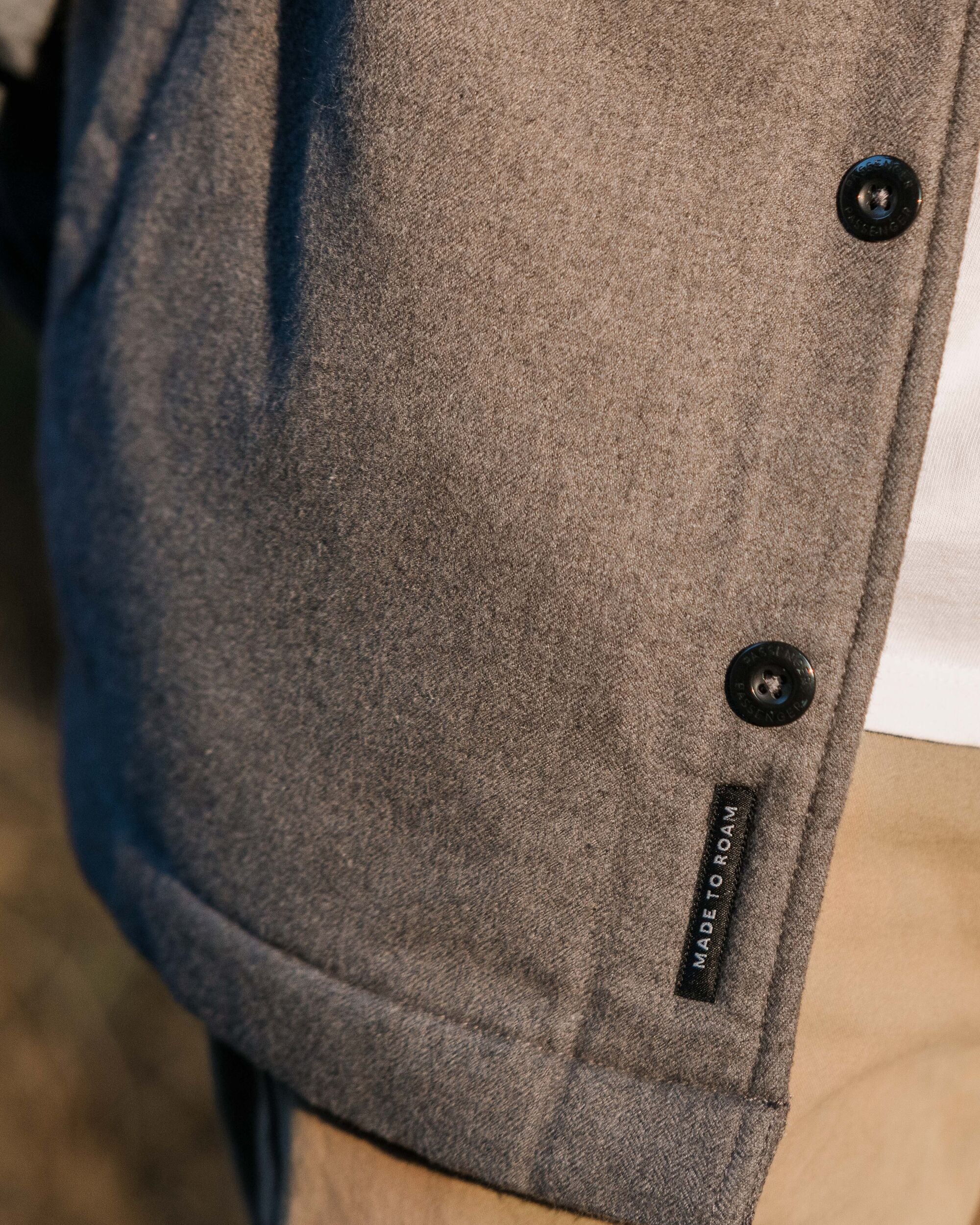 Freestyle Sherpa-Lined Overshirt - Grey Marl - Image 7