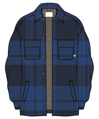 Freestyle Sherpa-Lined Overshirt - True Blue - Image 13