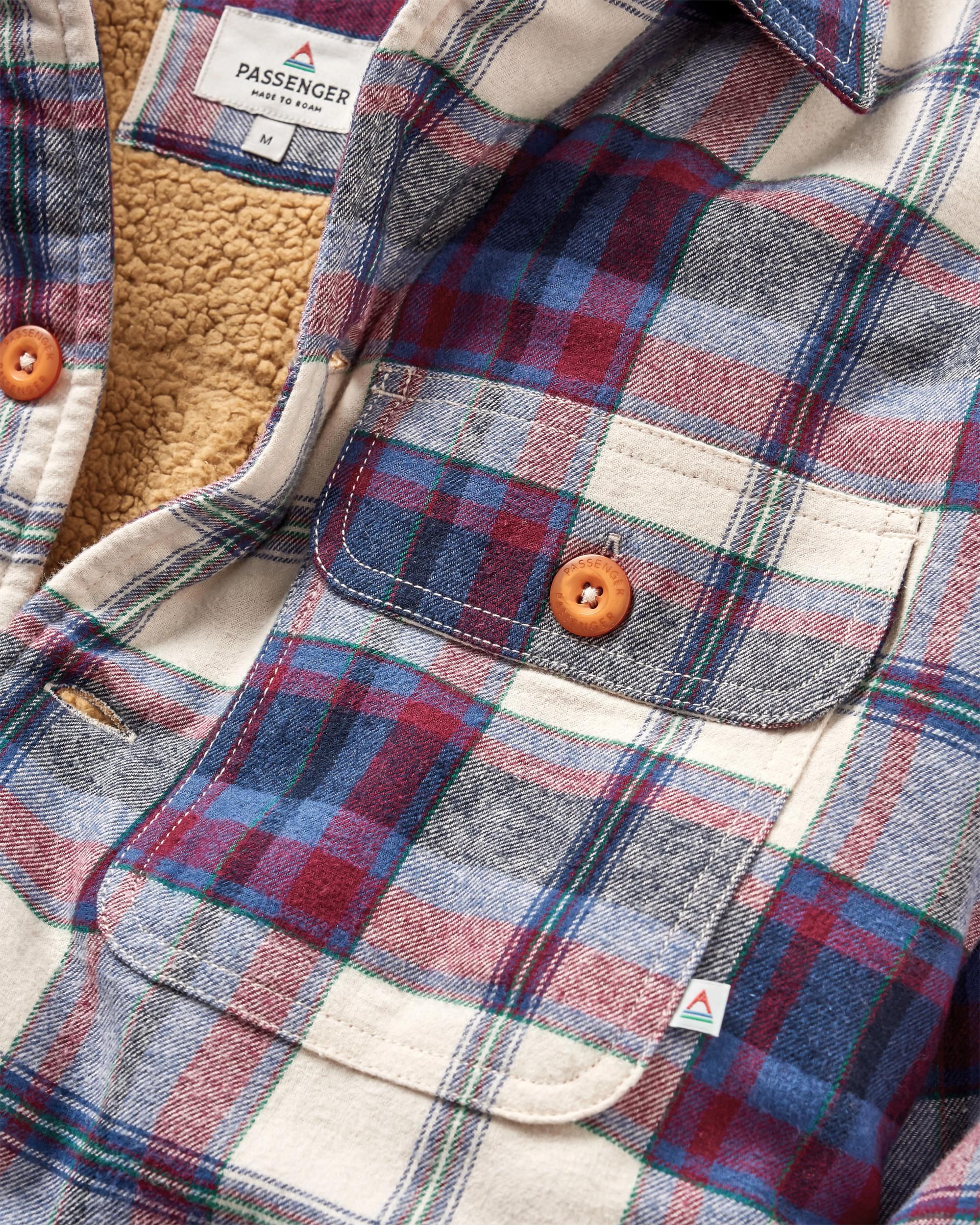Freestyle Sherpa-Lined Overshirt - Vintage White - Image 13
