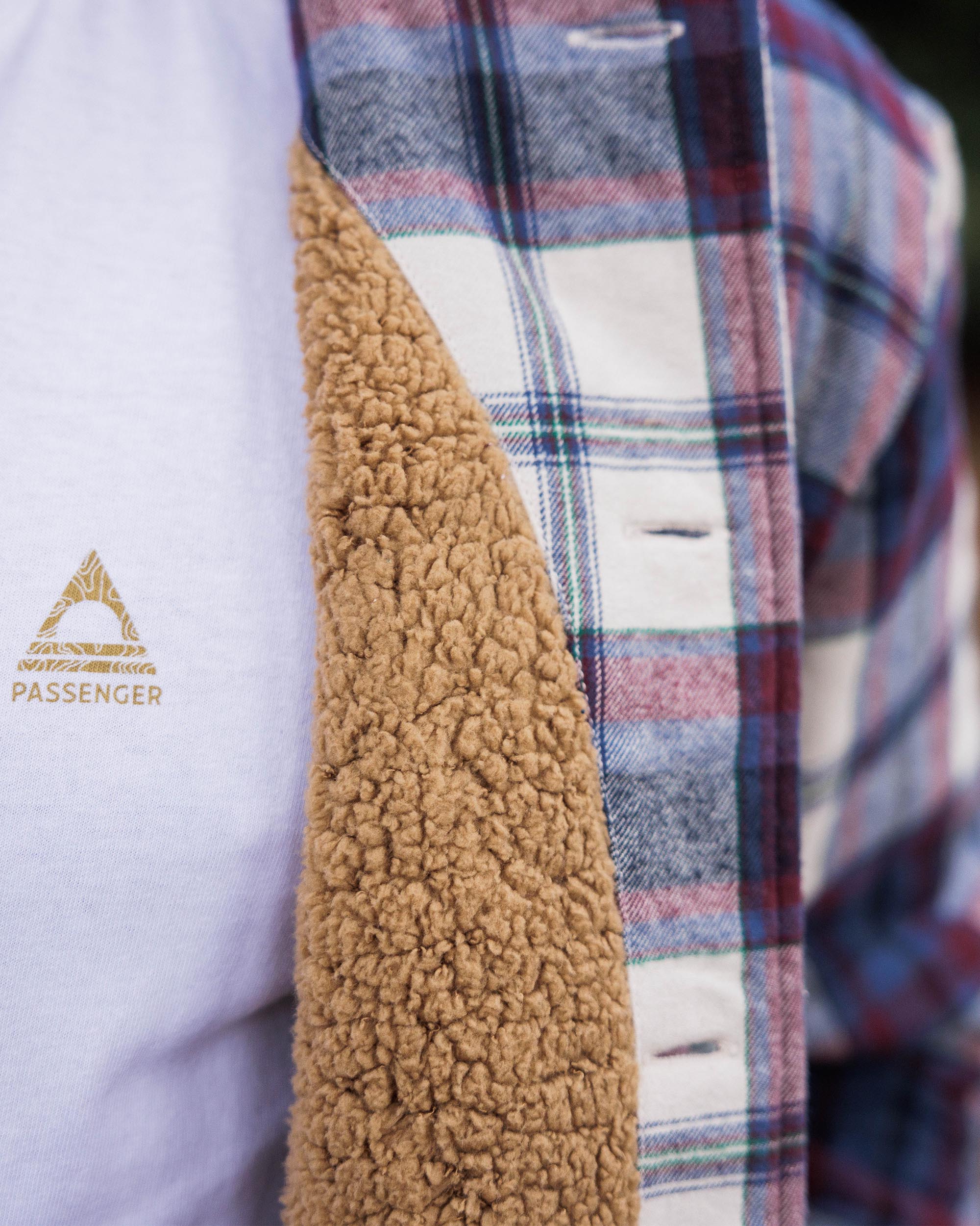 Freestyle Sherpa-Lined Overshirt - Vintage White - Image 7