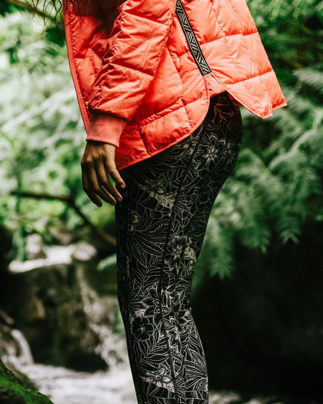 Fresh Air Leggings - Black Floral - Image 2