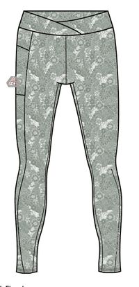 Fresh Air Leggings - Pistachio Floral - Image 6