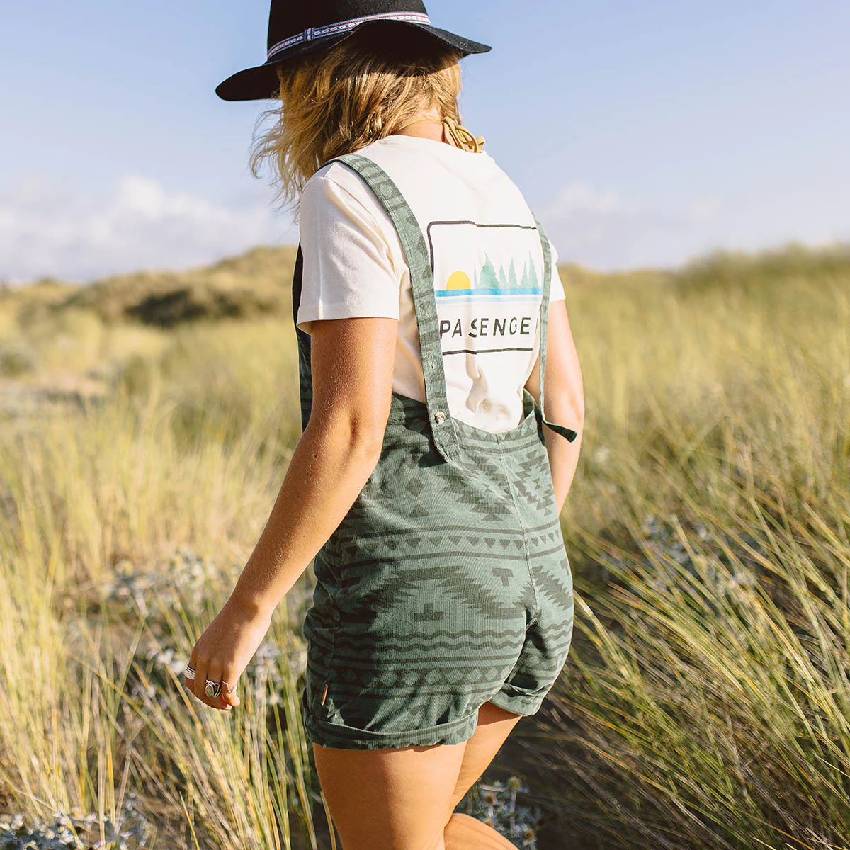 Fun Days Cord Playsuit - Dark Ivy Adrift - Image 3