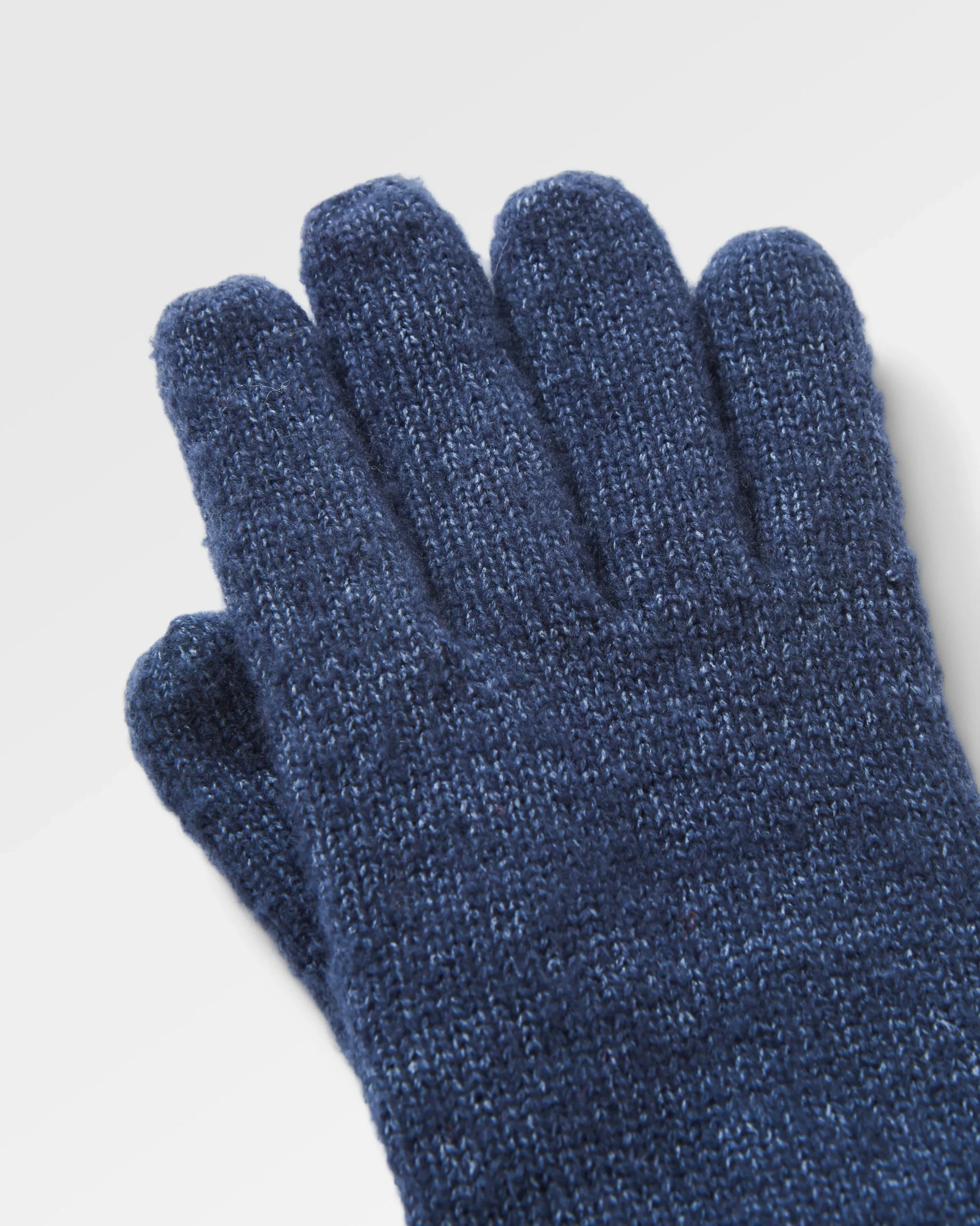 Gale Knitted Gloves - Rich Navy - Image 4