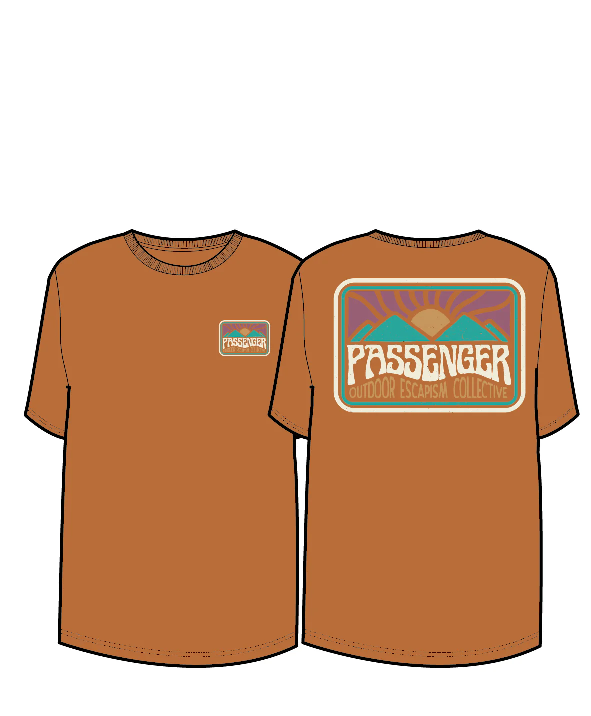 Golden Hour T-Shirt - Sunrise Orange - Image 11
