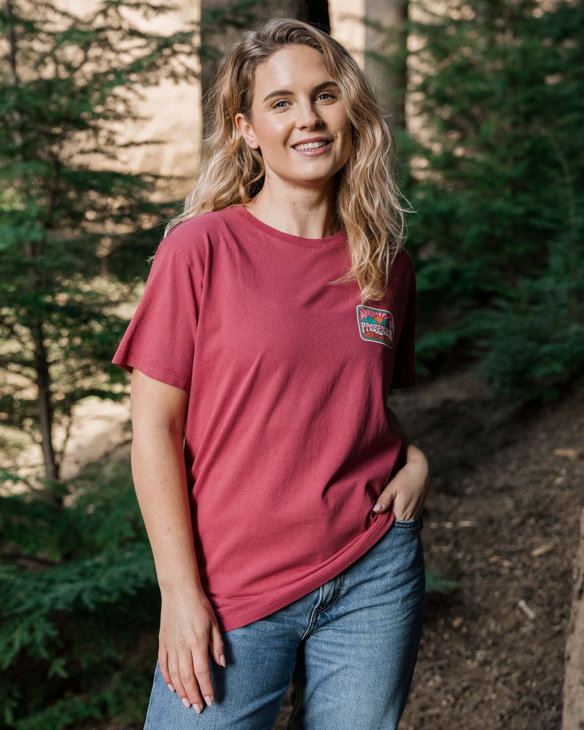 Golden Hour T-Shirt - Earth Red - Image 7