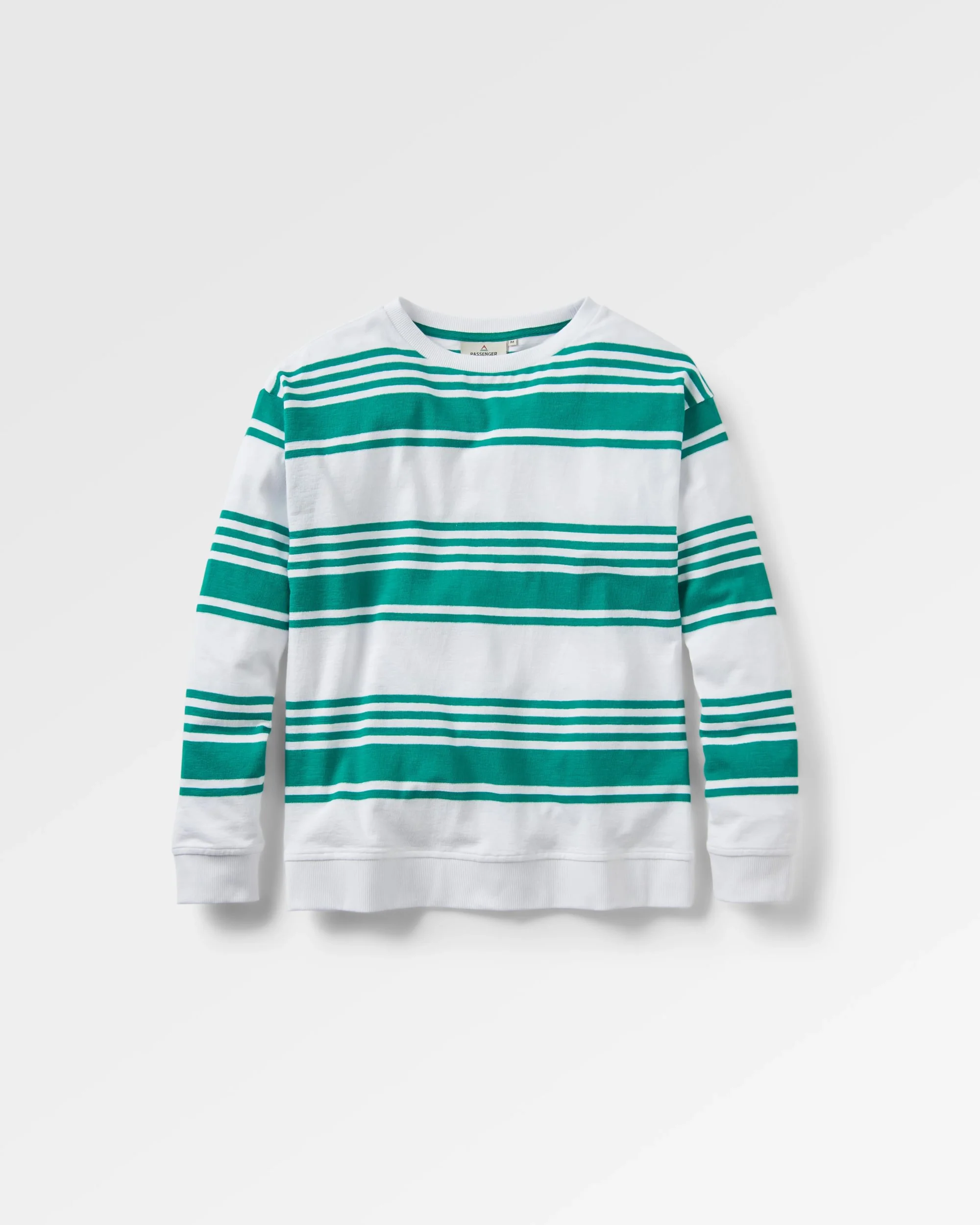 Graceful Textured LS Top - Greenlake Stripe - Image 2