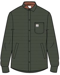 Grain Insulated Overshirt - Khaki - Image 10