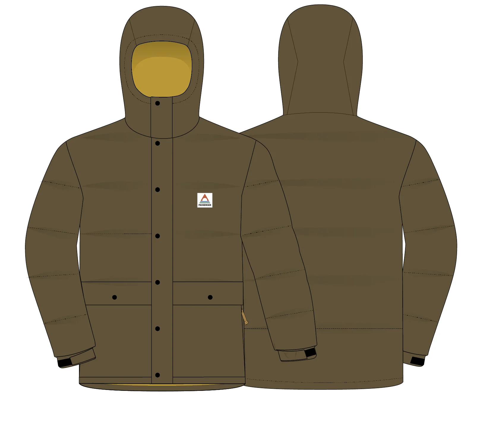Grounded Down Jacket - Dark Olive - Image 10