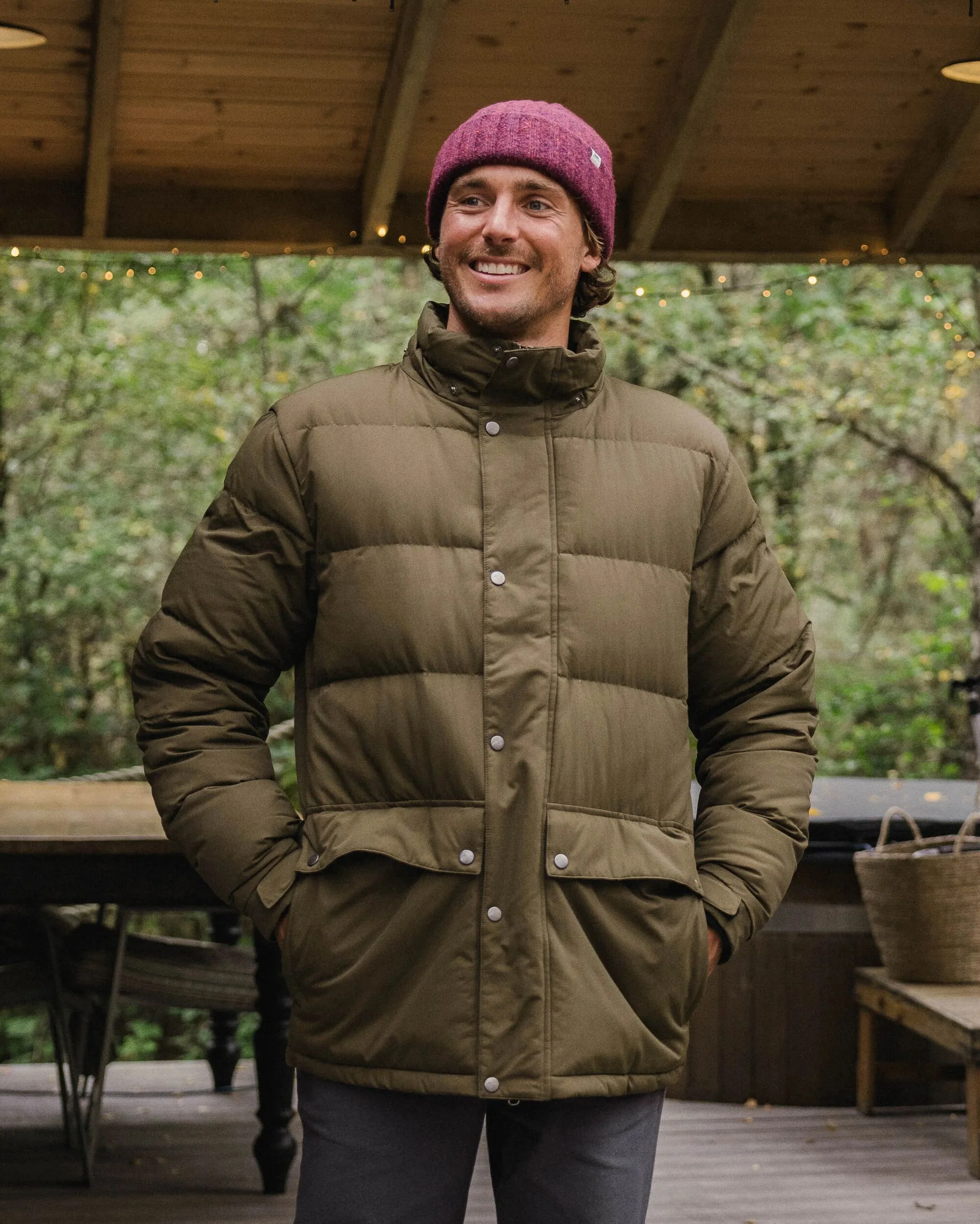 Grounded Down Jacket - Dark Olive - Image 3