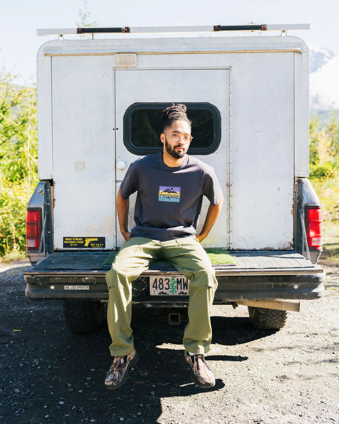 Grounded Organic Relaxed Fit T-Shirt - Charcoal - Image 3