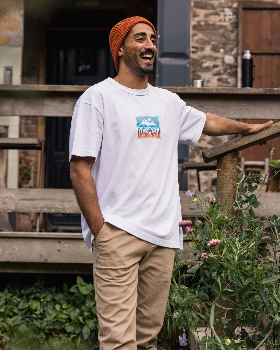 Grounded Organic Relaxed Fit T-Shirt - White - Image 2
