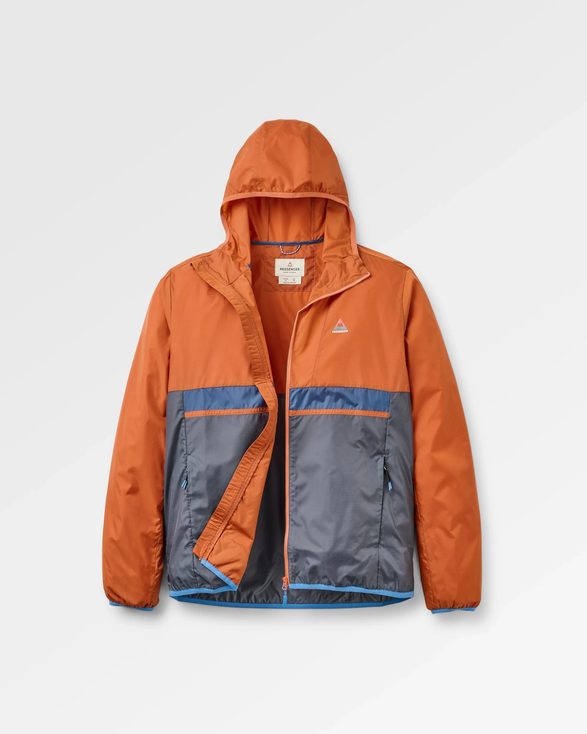 Gusto Windshell Jacket - Sunset Orange/Charcoal - Image 2