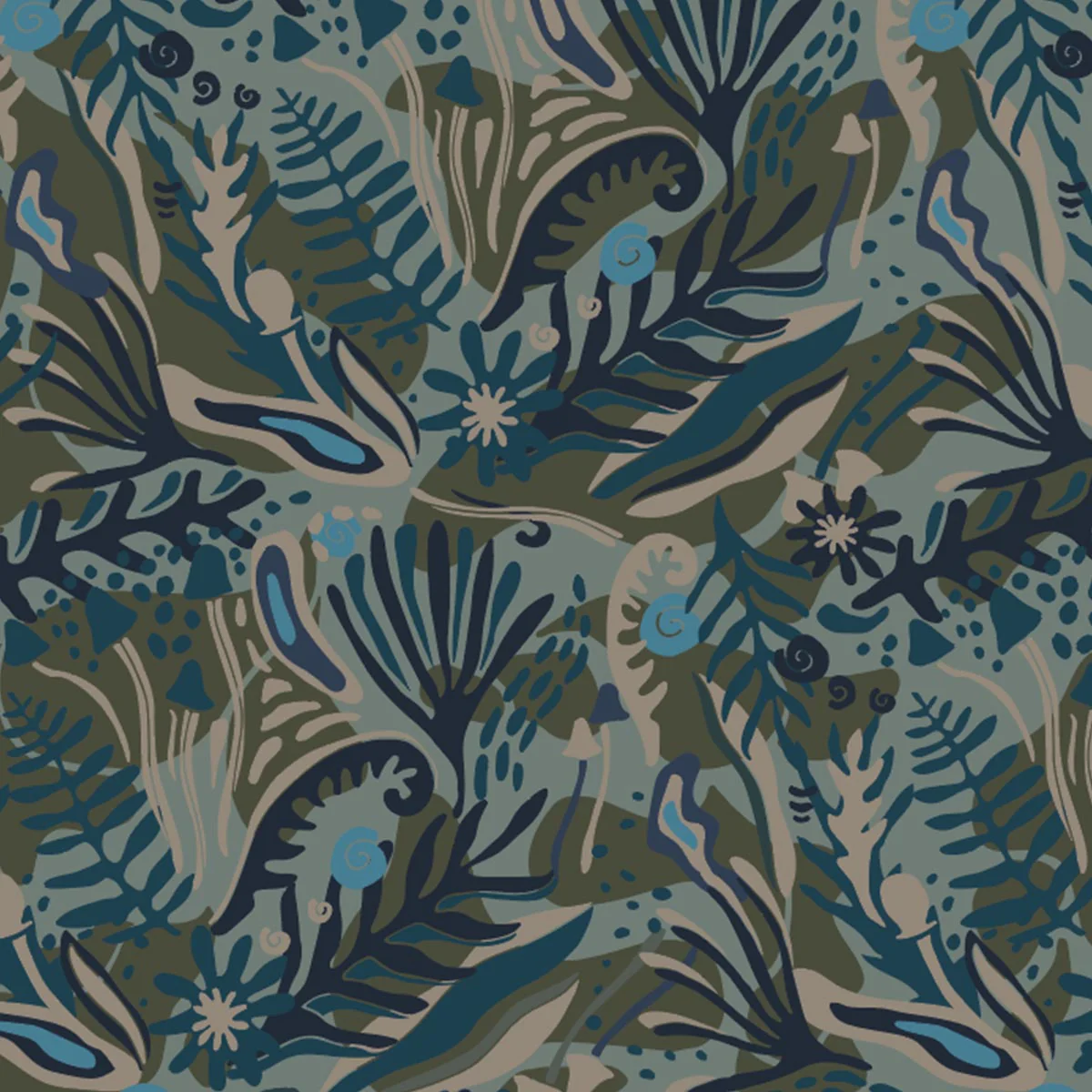 Gusto Windshell Anorak - Abstract Seaweed Pistachio - Image 7