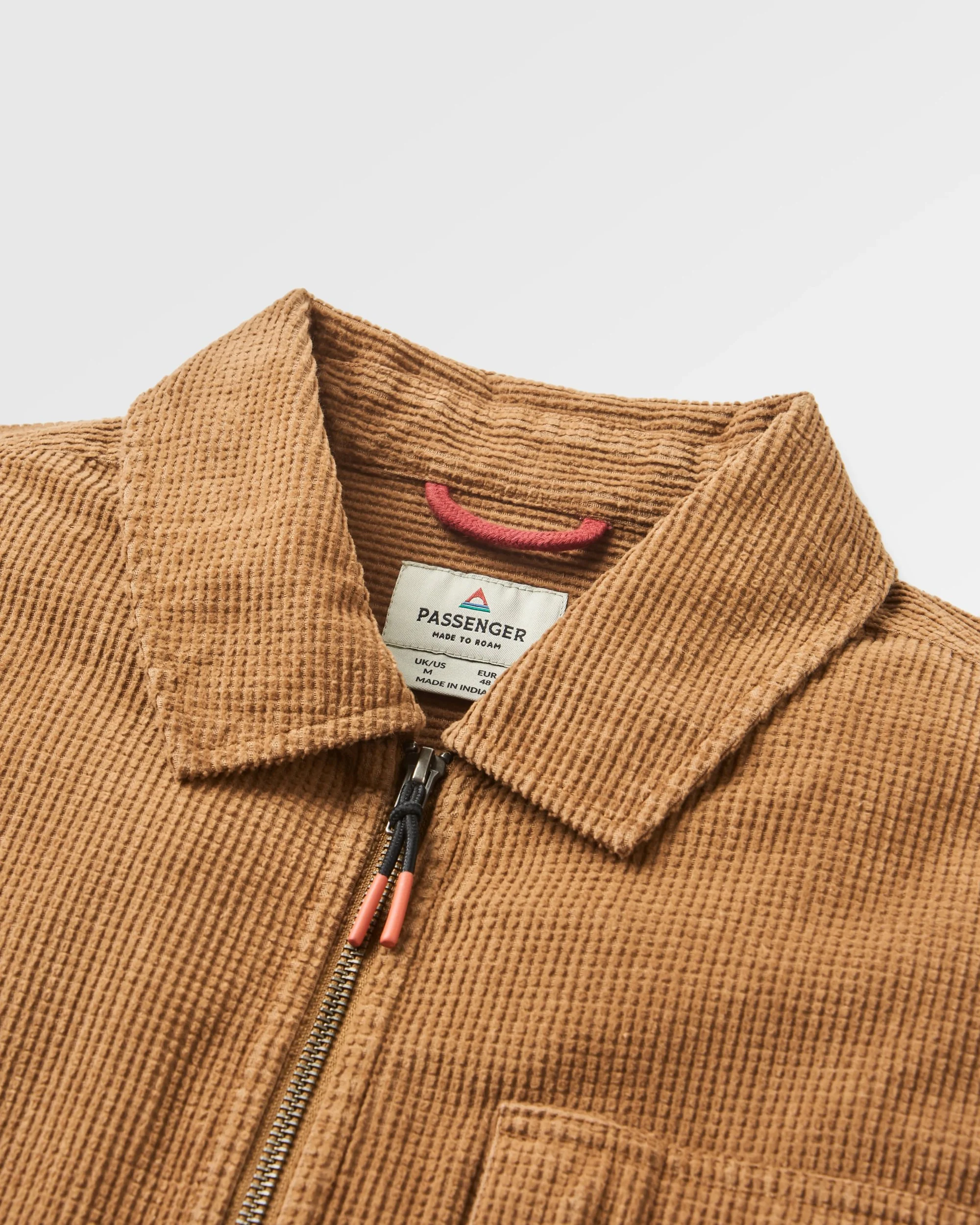 Harvest Organic Cotton Cord Overshirt - Caramel Brown - Image 5