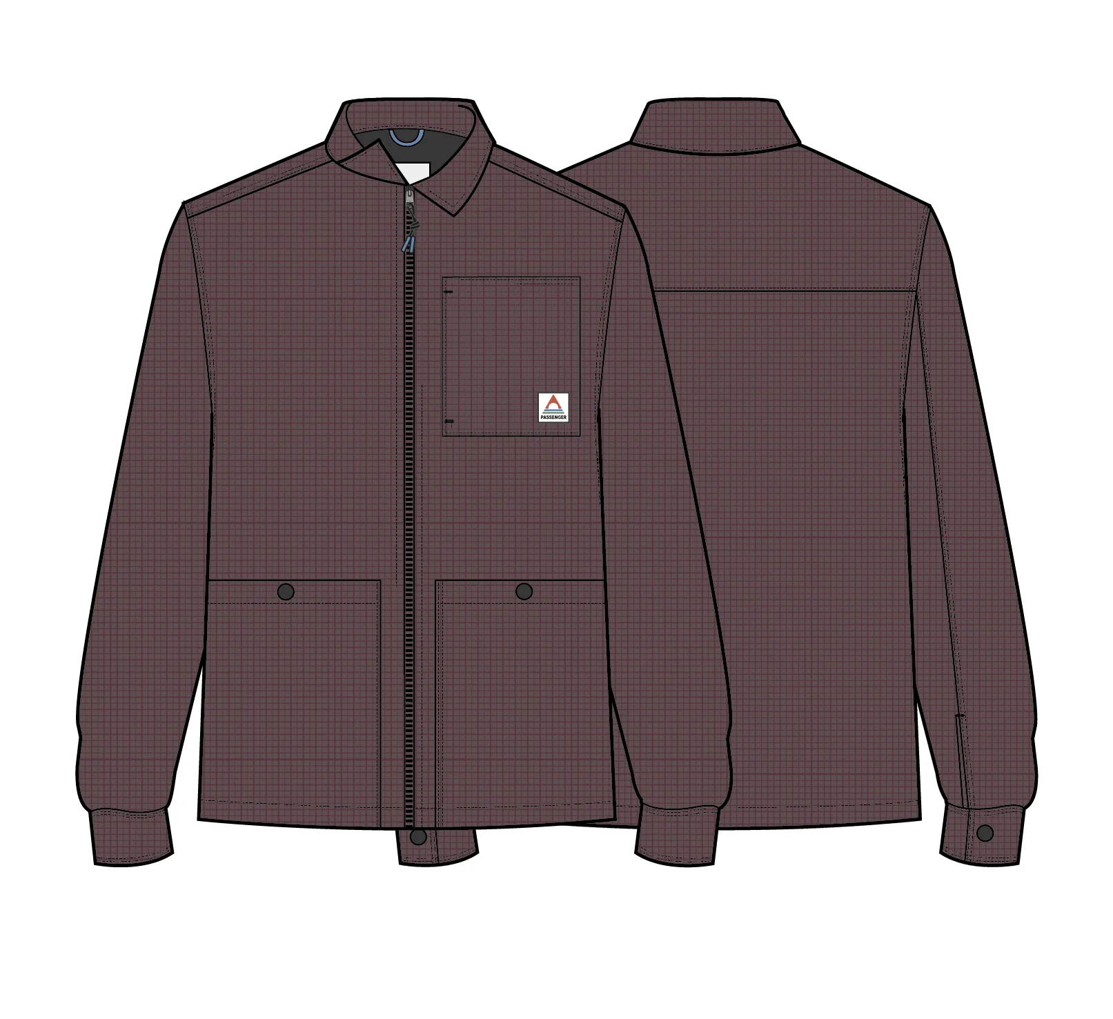 Harvest Organic Cotton Cord Overshirt - Fig - Image 4