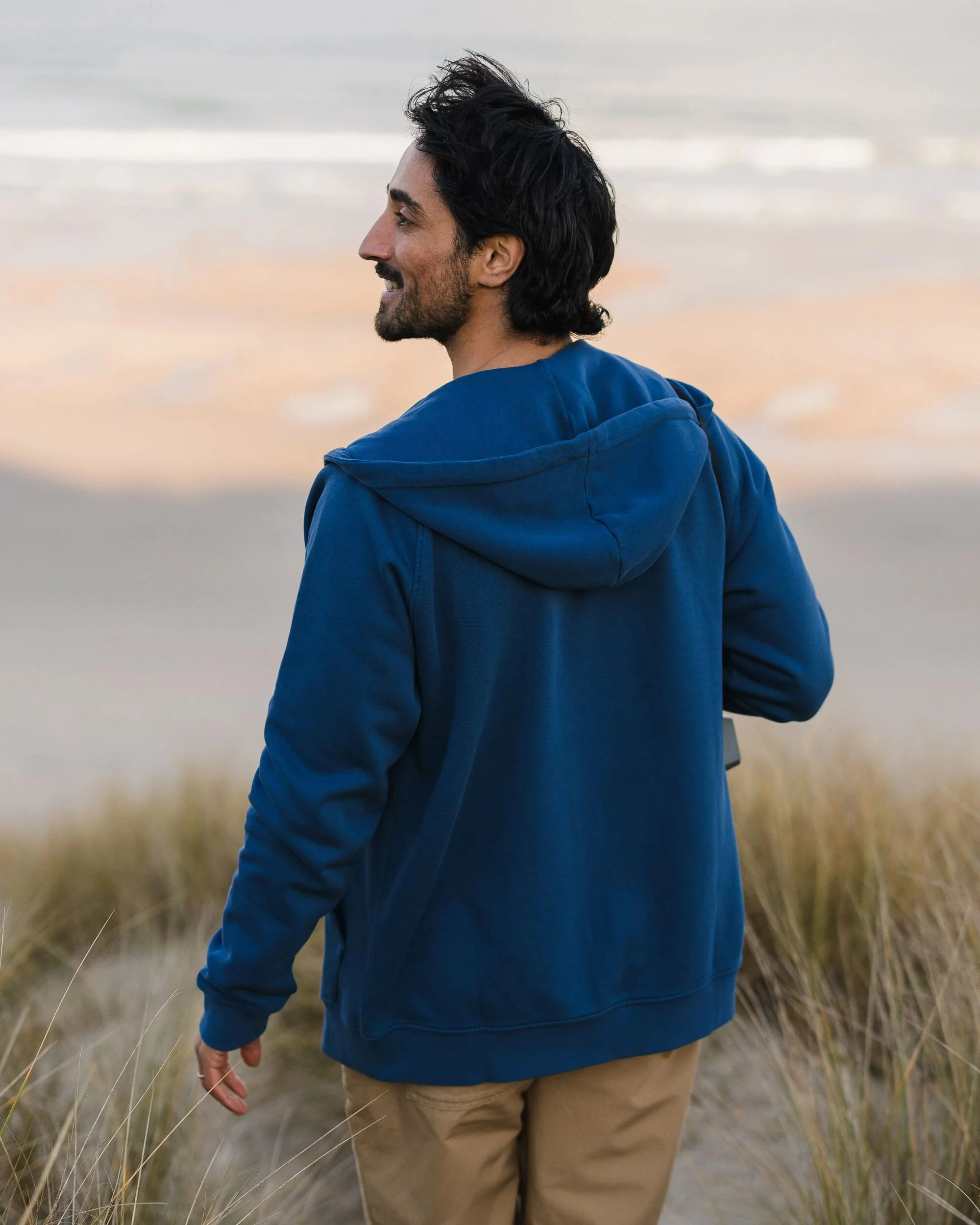 Heritage Full Zip Hoodie - Dark Denim - Image 4