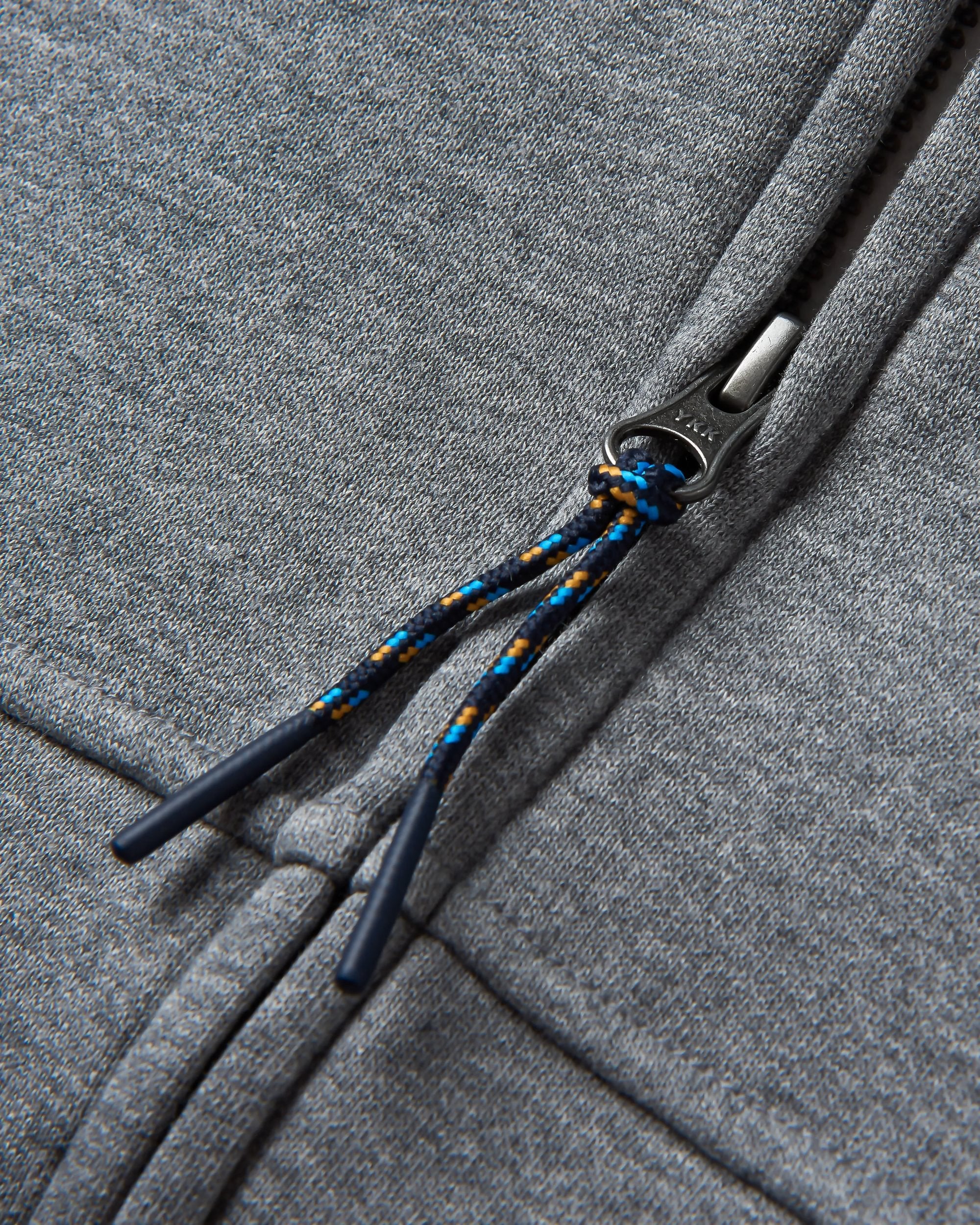 Heritage Full Zip Hoodie - Dark Grey Marl - Image 6