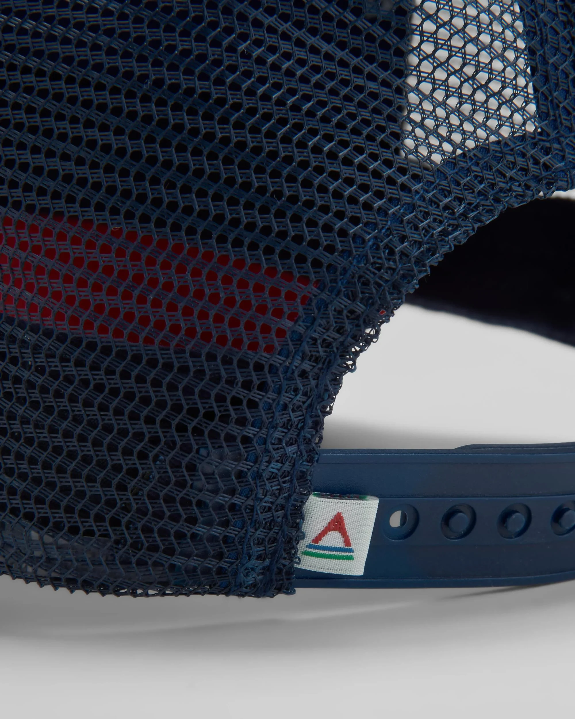 Heritage Mesh Snapback Cap - Navy/Red Spice - Image 4