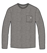 Heritage Organic Relaxed Fit LS T-Shirt - Grey Marl - Image 9