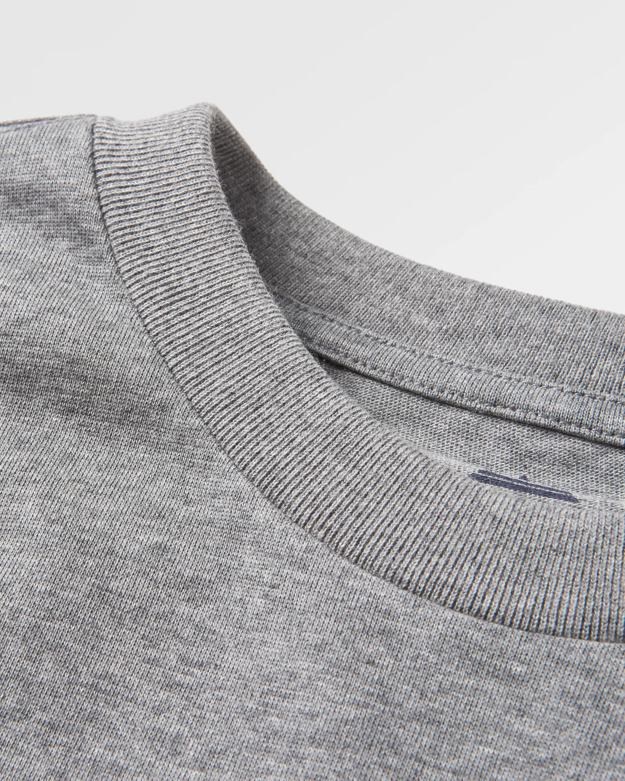 Heritage Organic Relaxed Fit T-Shirt - Dark Grey Marl - Image 6