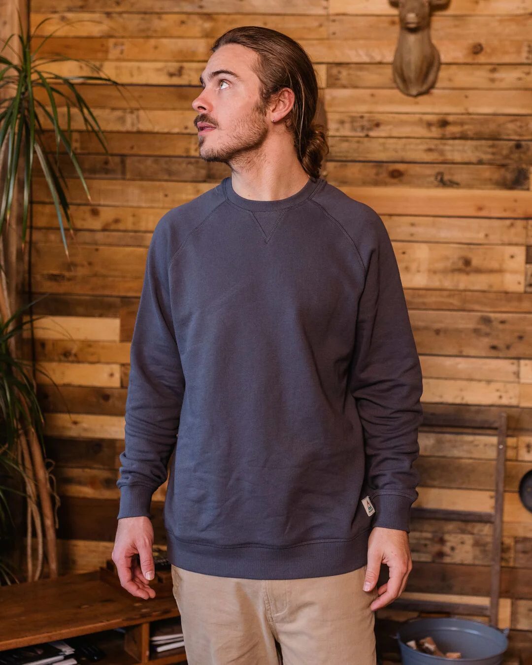 Heritage Men's Sweatshirt - Faded Black - Image 4