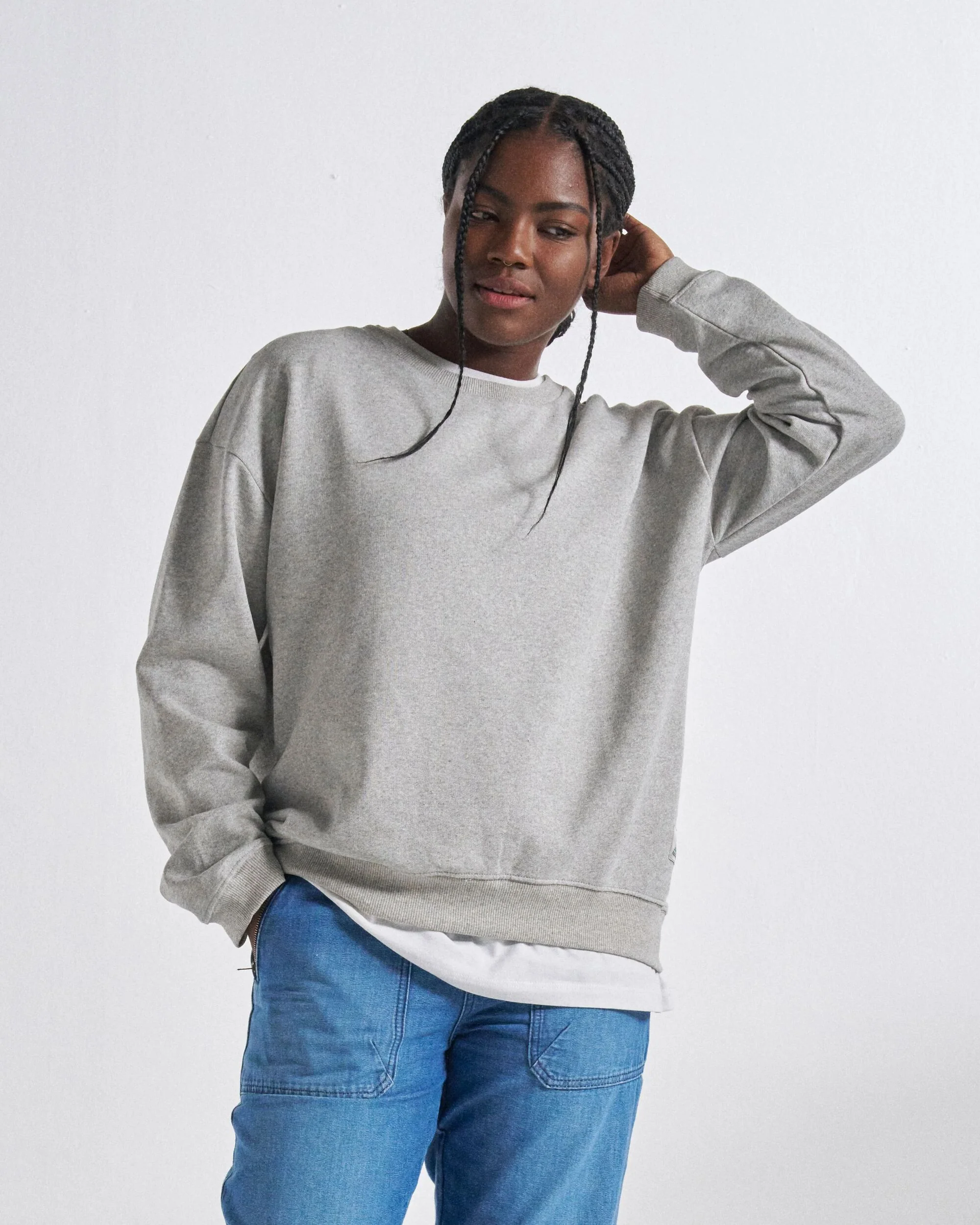 Heritage Women's Sweatshirt - Mid Grey Marl - Image 7
