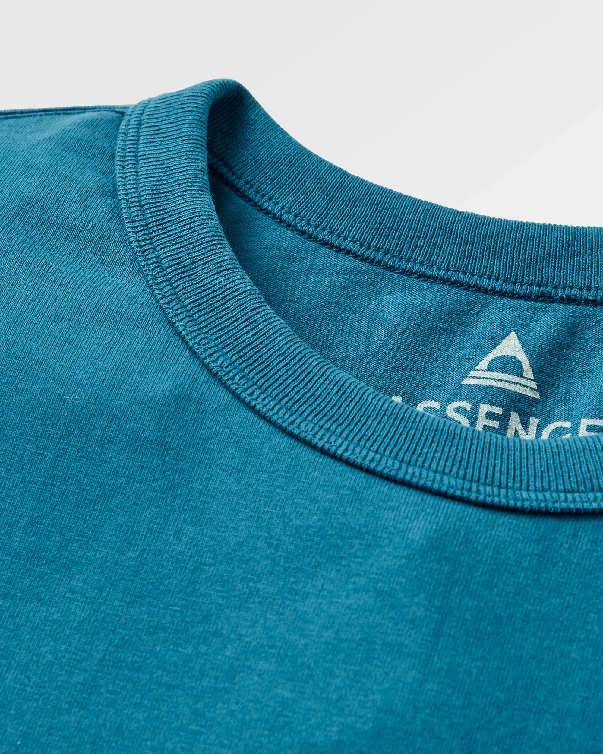 Heritage Organic Relaxed Fit LS T-Shirt - Tidal Blue - Image 3