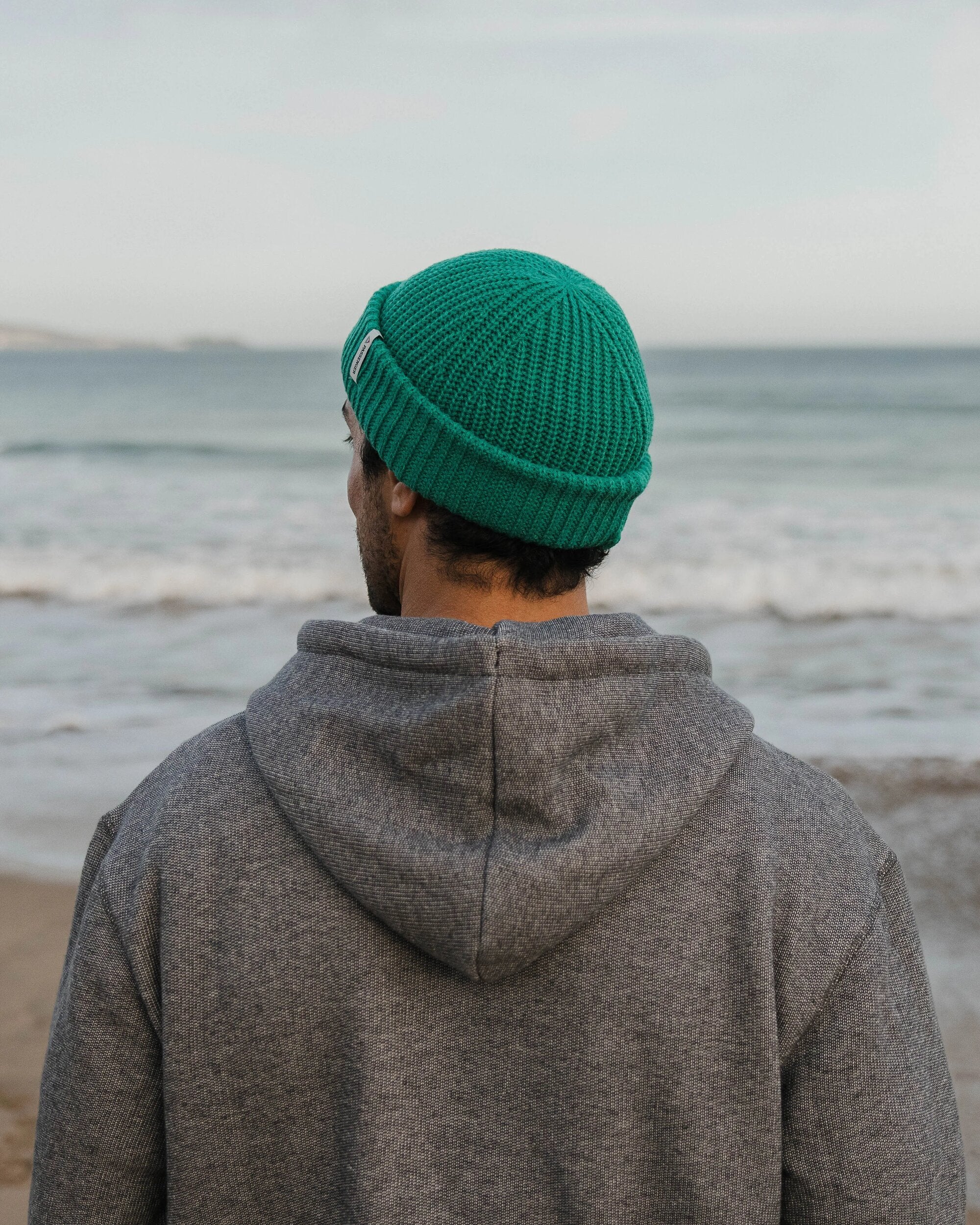 Heritage Textured Relaxed Fit Hoodie - Charcoal - Image 4