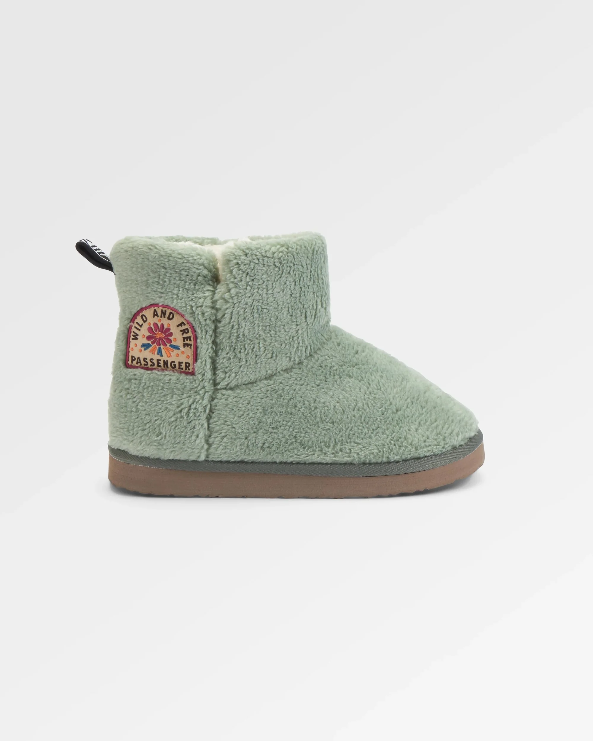 Hideaway Hut Sherpa Fleece Slipper - Pistachio - Image 3