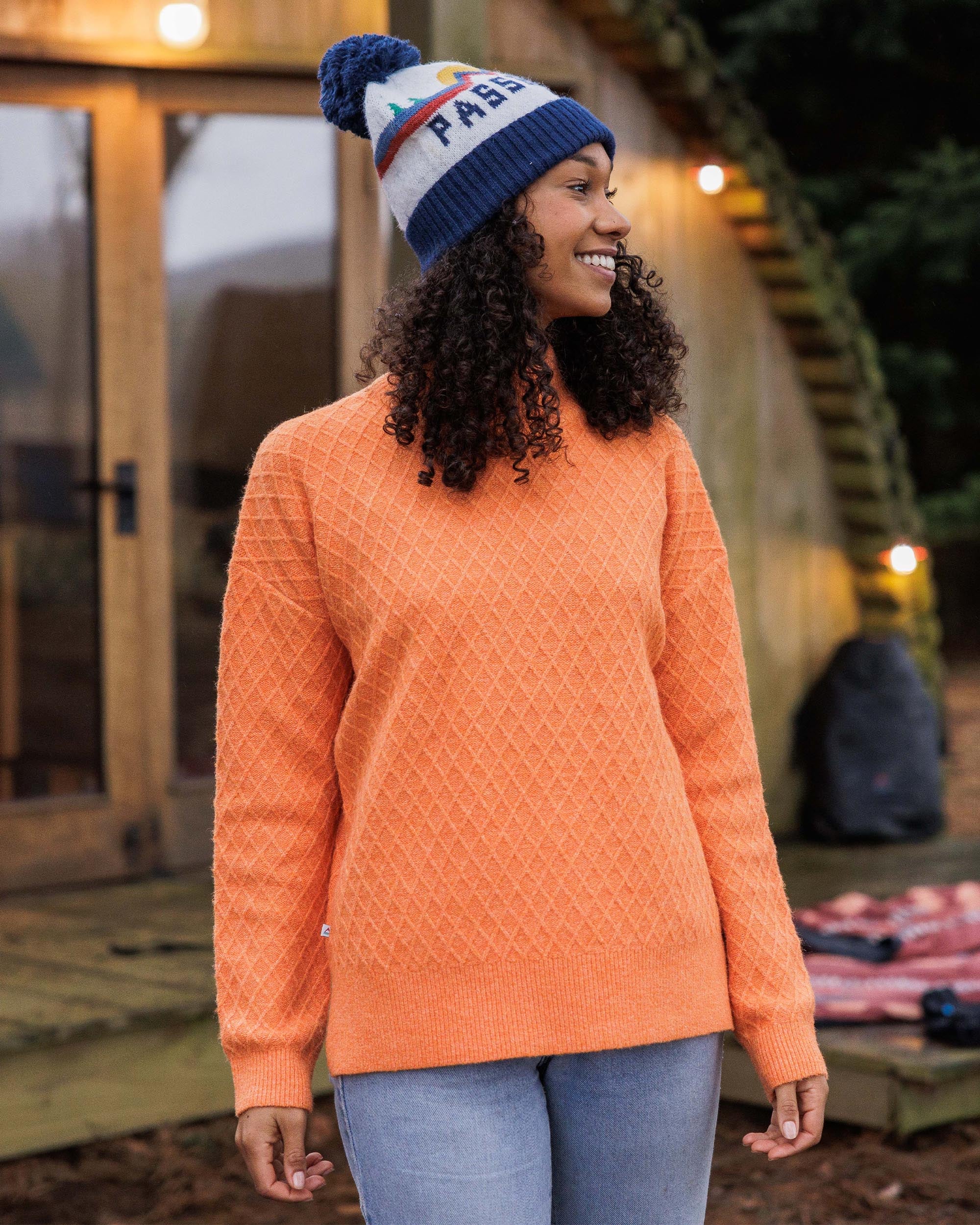 Hinterland Knitted Jumper - Apricot - Image 5