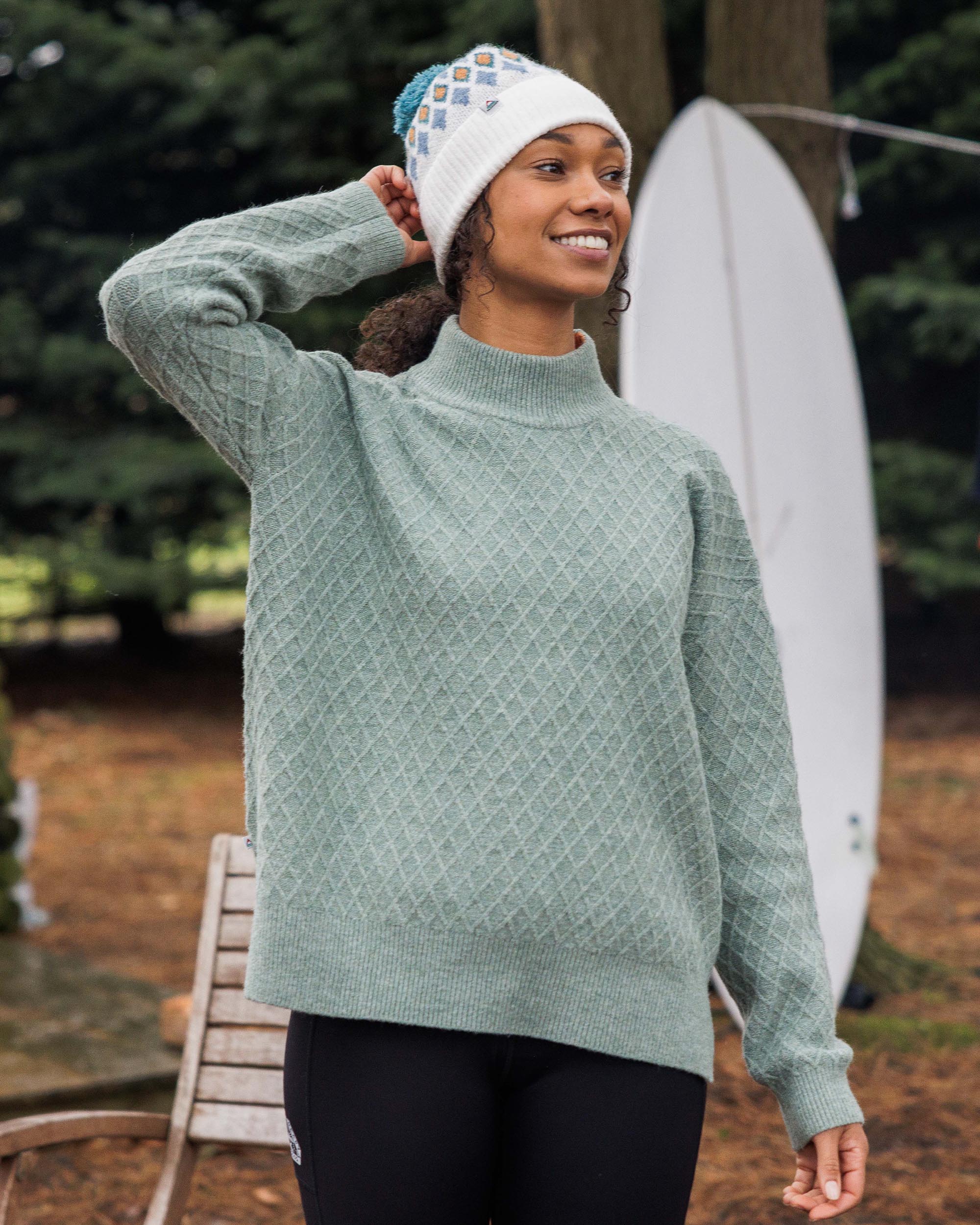 Hinterland Knitted Jumper - Pistachio - Image 5