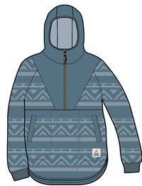 Holistic Sherpa Hooded Fleece - Washed Blue - Image 14