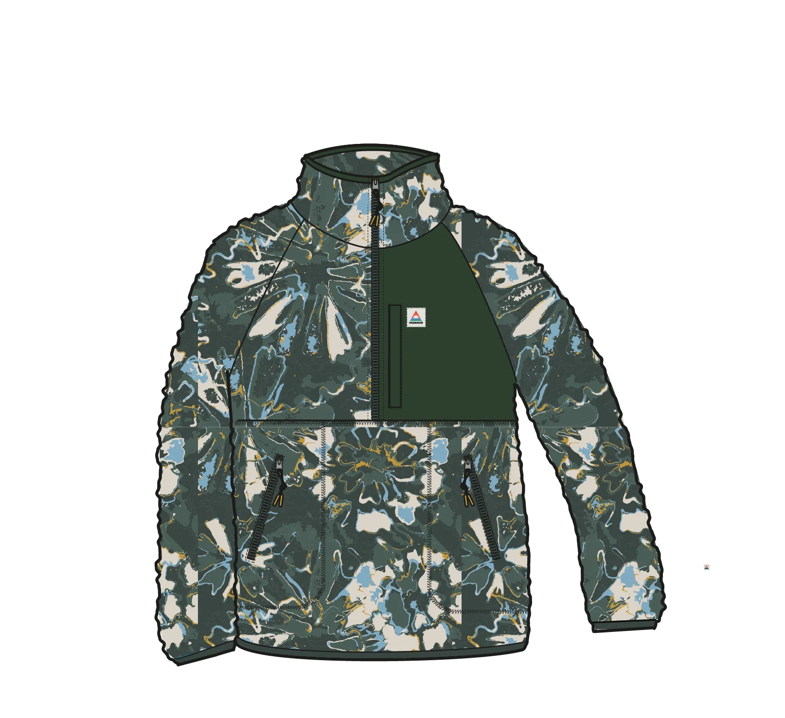 Home Sherpa Fleece - Frost Dark Fern - Image 8