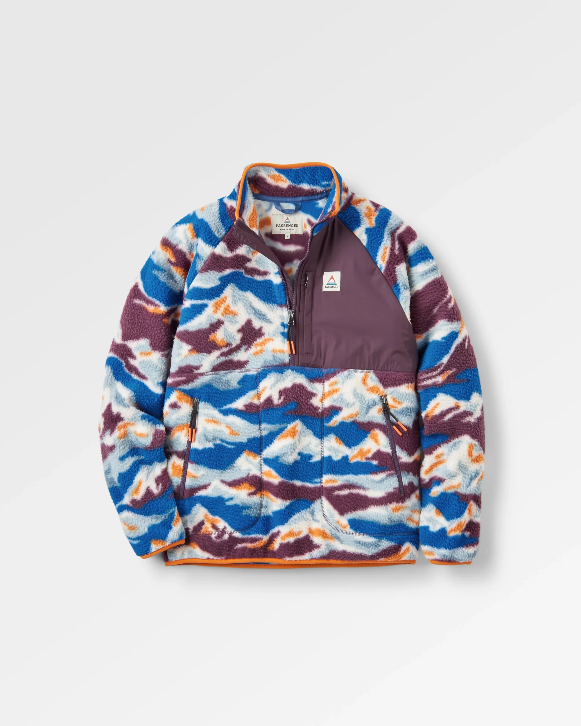 Home Sherpa Fleece - Mount Scenic Azure Blue - Image 2