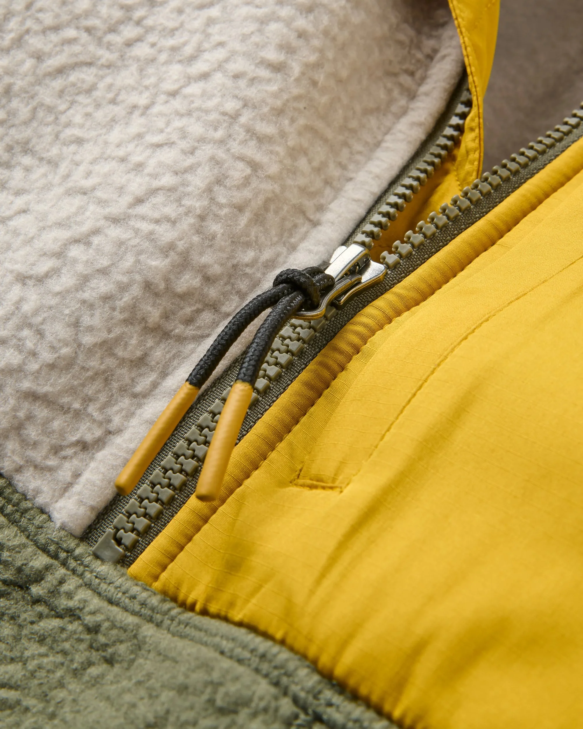 Home Sherpa Fleece - Vintage White/Dusty Olive - Image 4